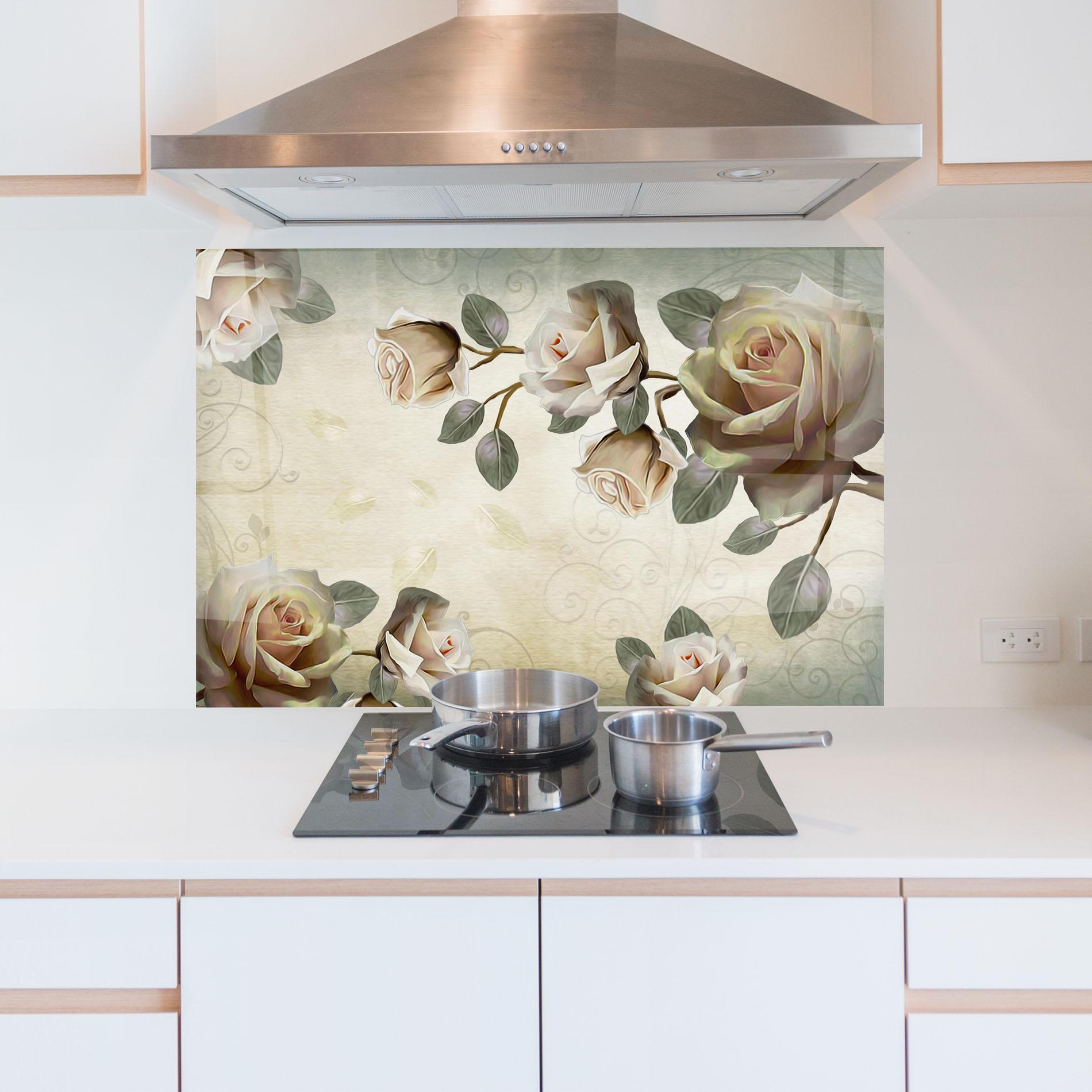 Стъклен панел за кухня Fir De Trandafir mockup 5