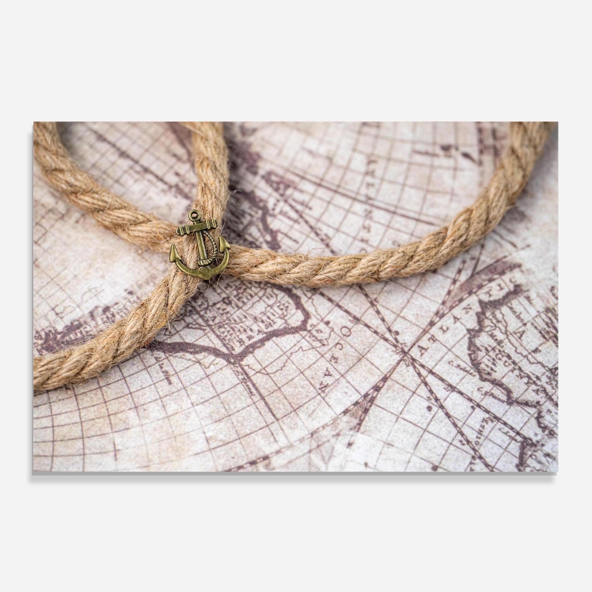 Стъклен панел за кухня Anchor Map mockup 0