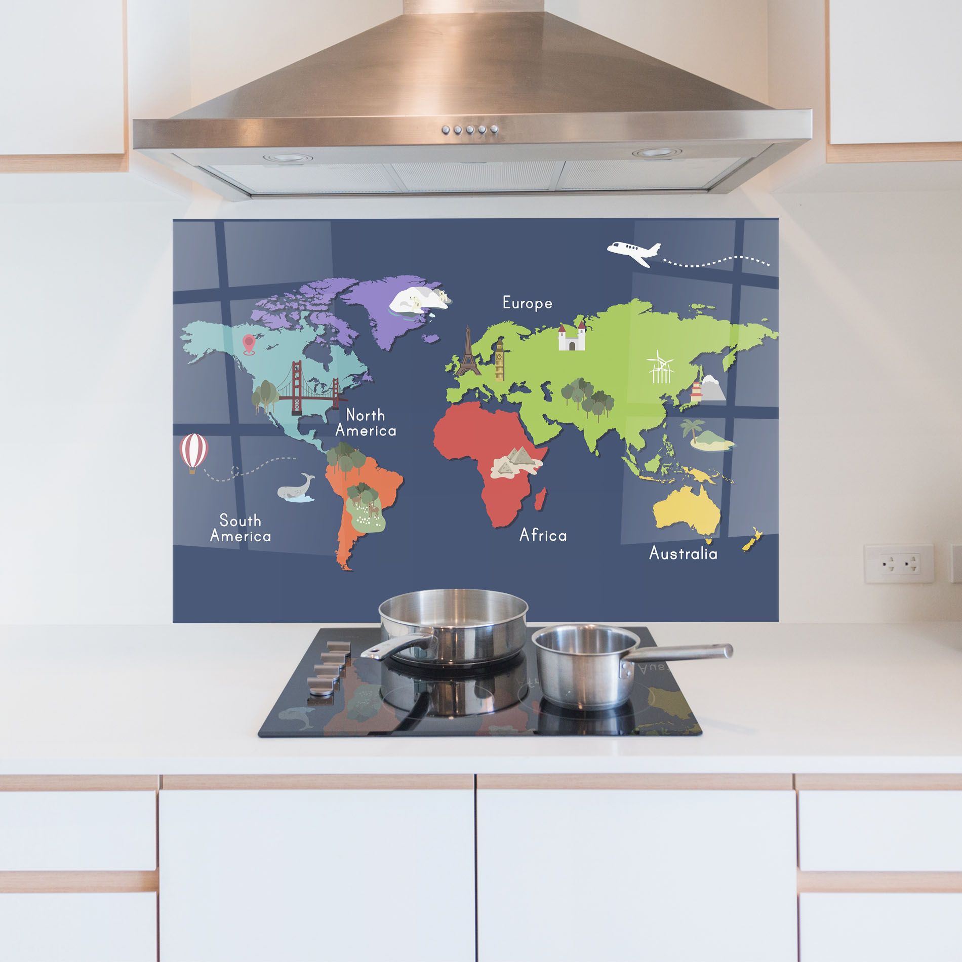 Blue Map World mockup 5
