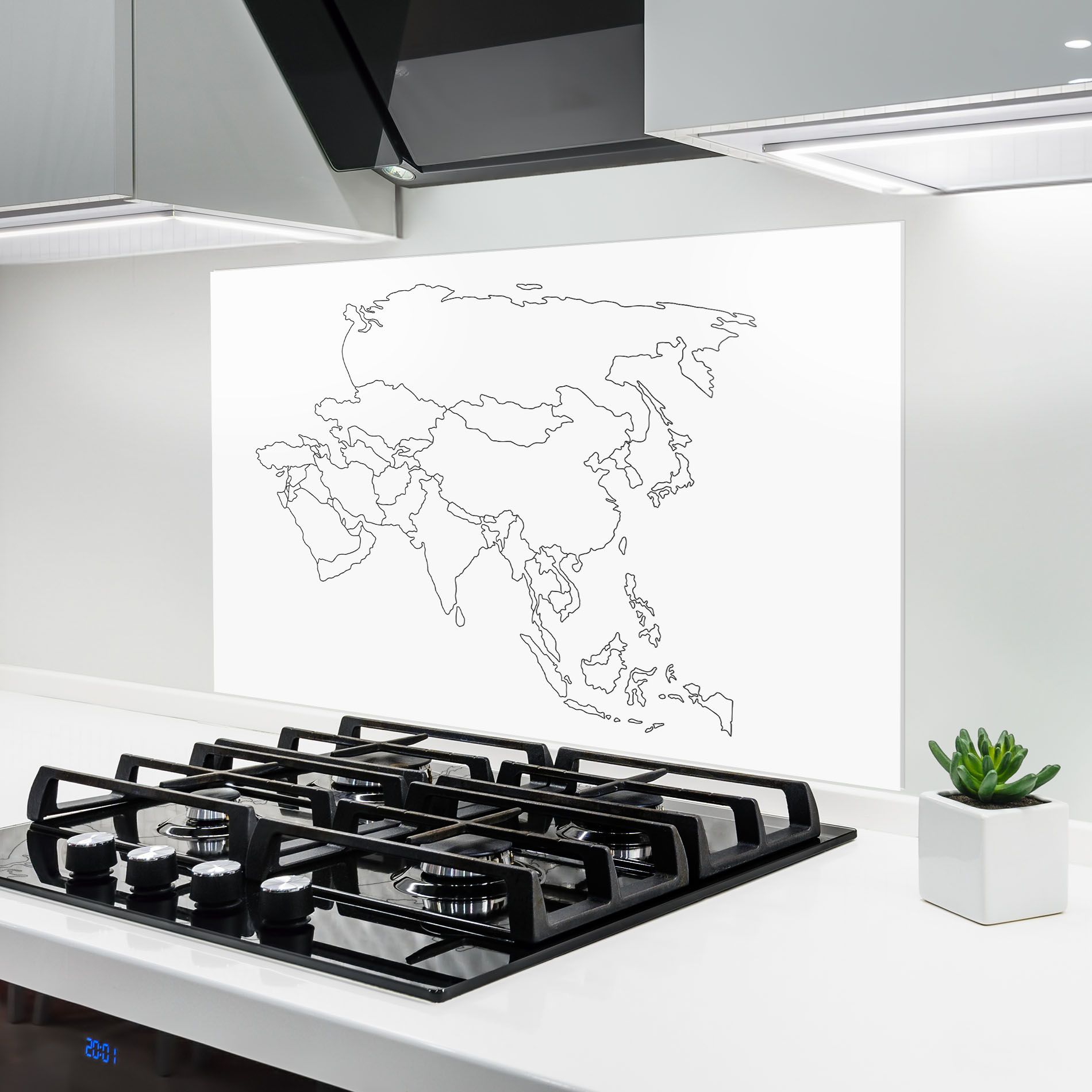 Asia Map Line mockup 6