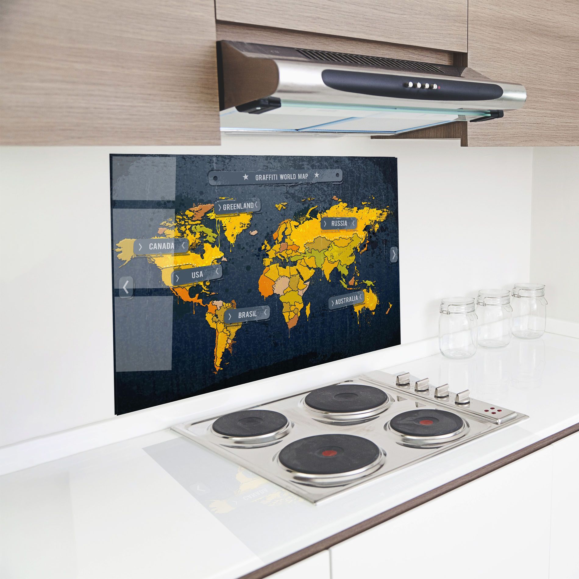 Graffiti World Map mockup 8