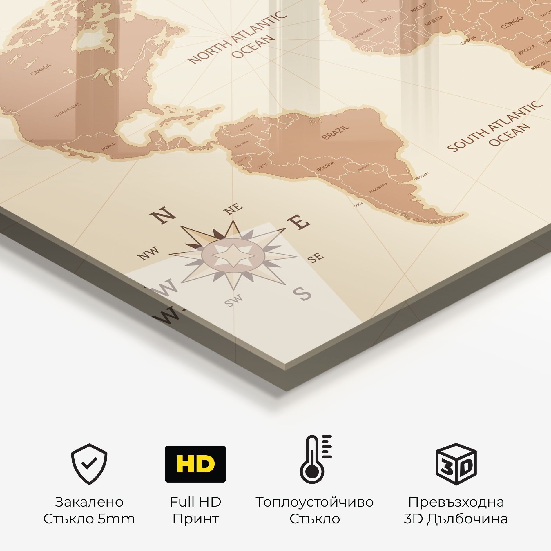 Cream Map Vintage mockup 2