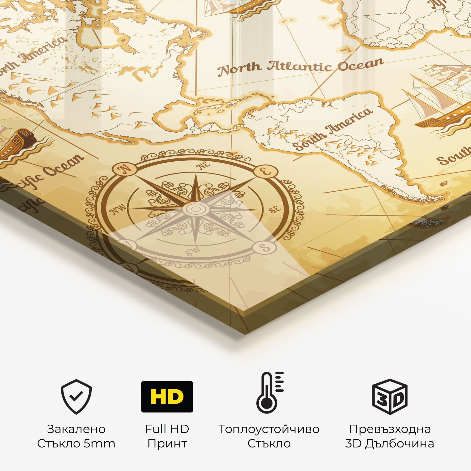 Gold Old Map mockup 2