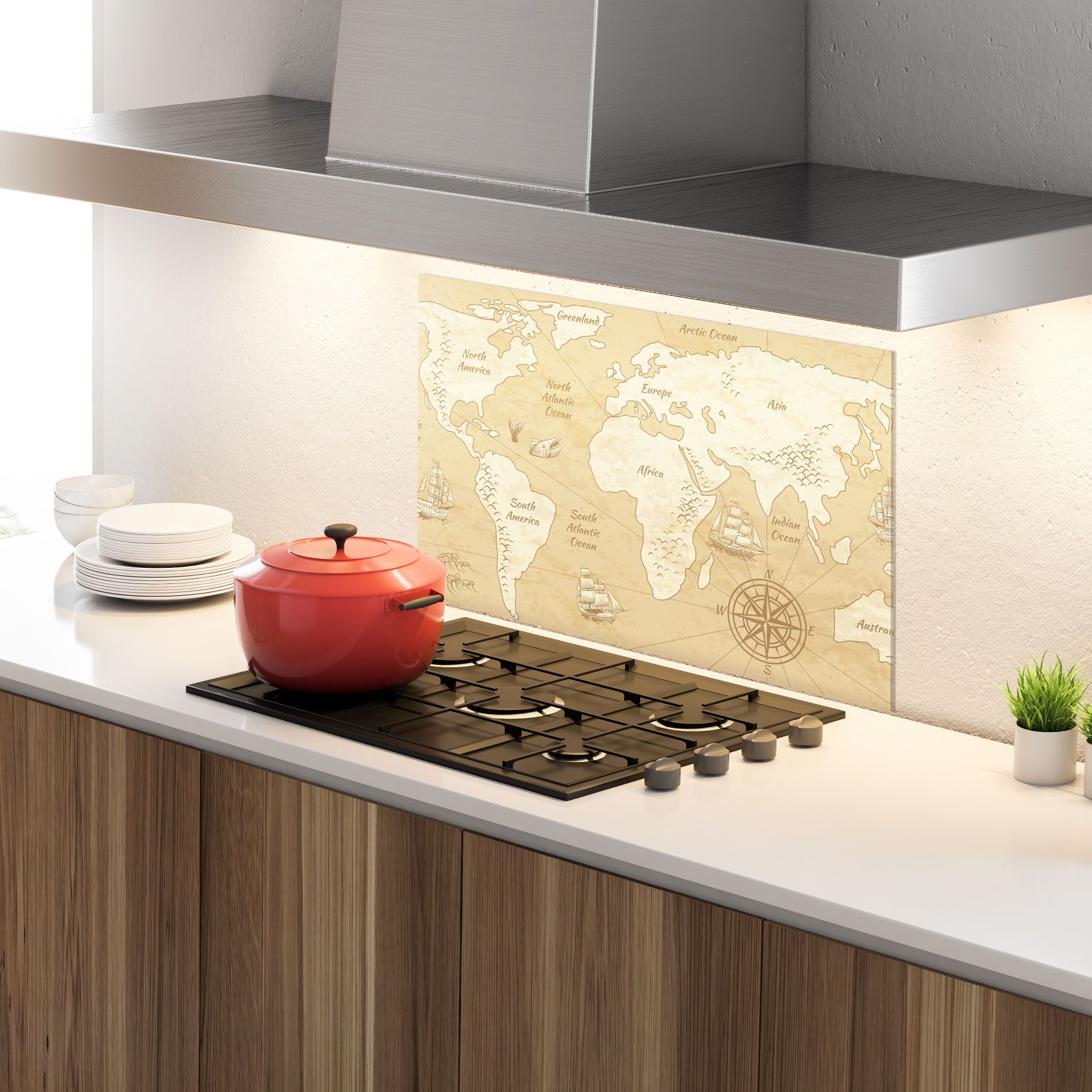 Old Continents Map mockup 4