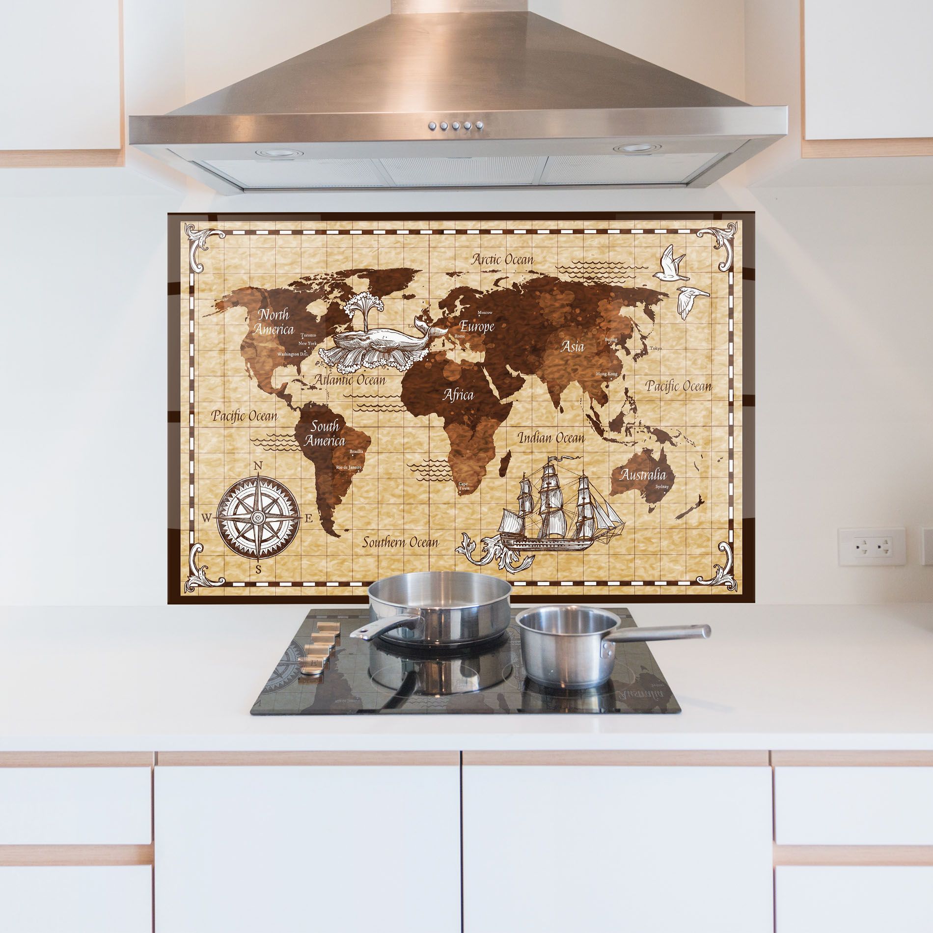 Brown Old Map mockup 5