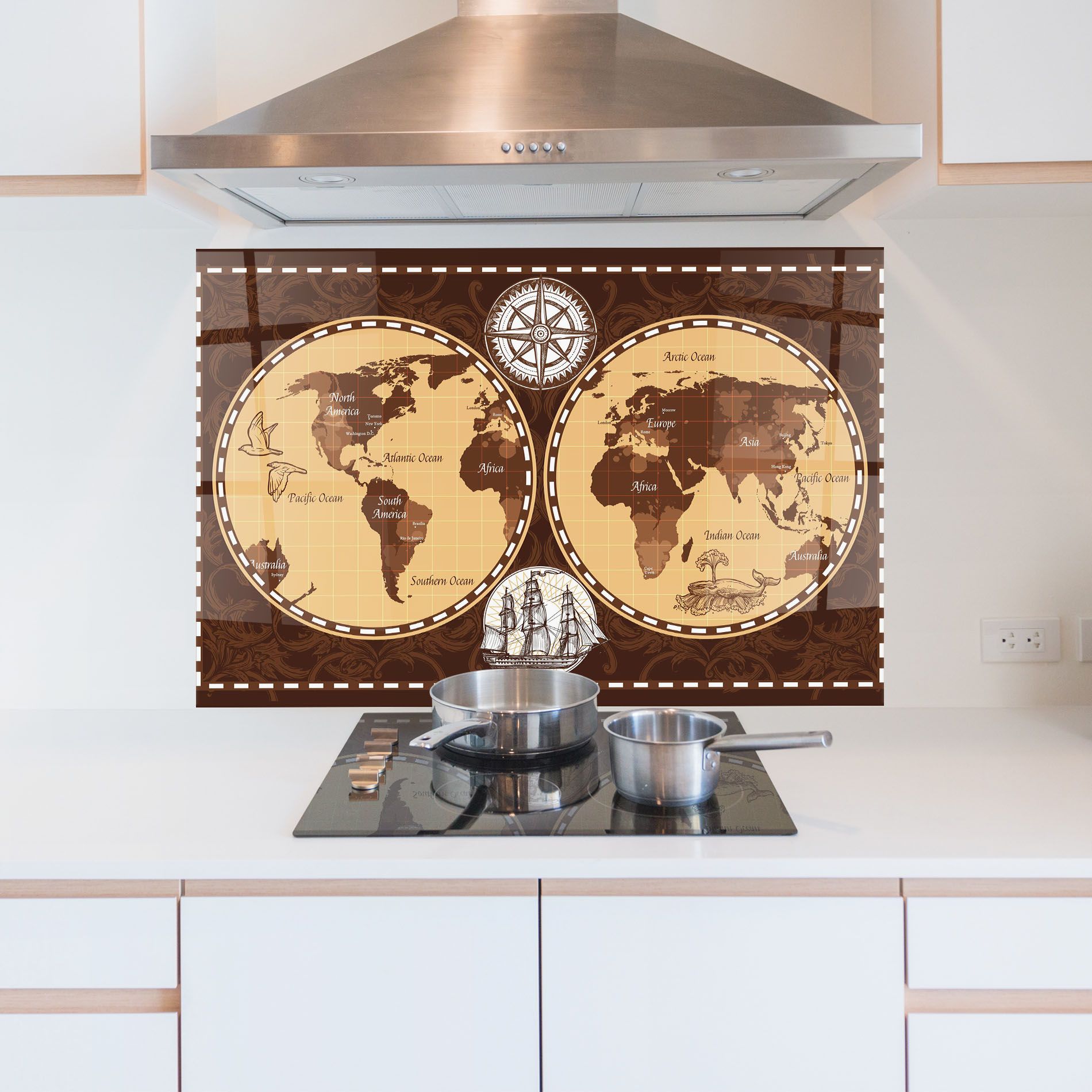 Old Brown Map mockup 5