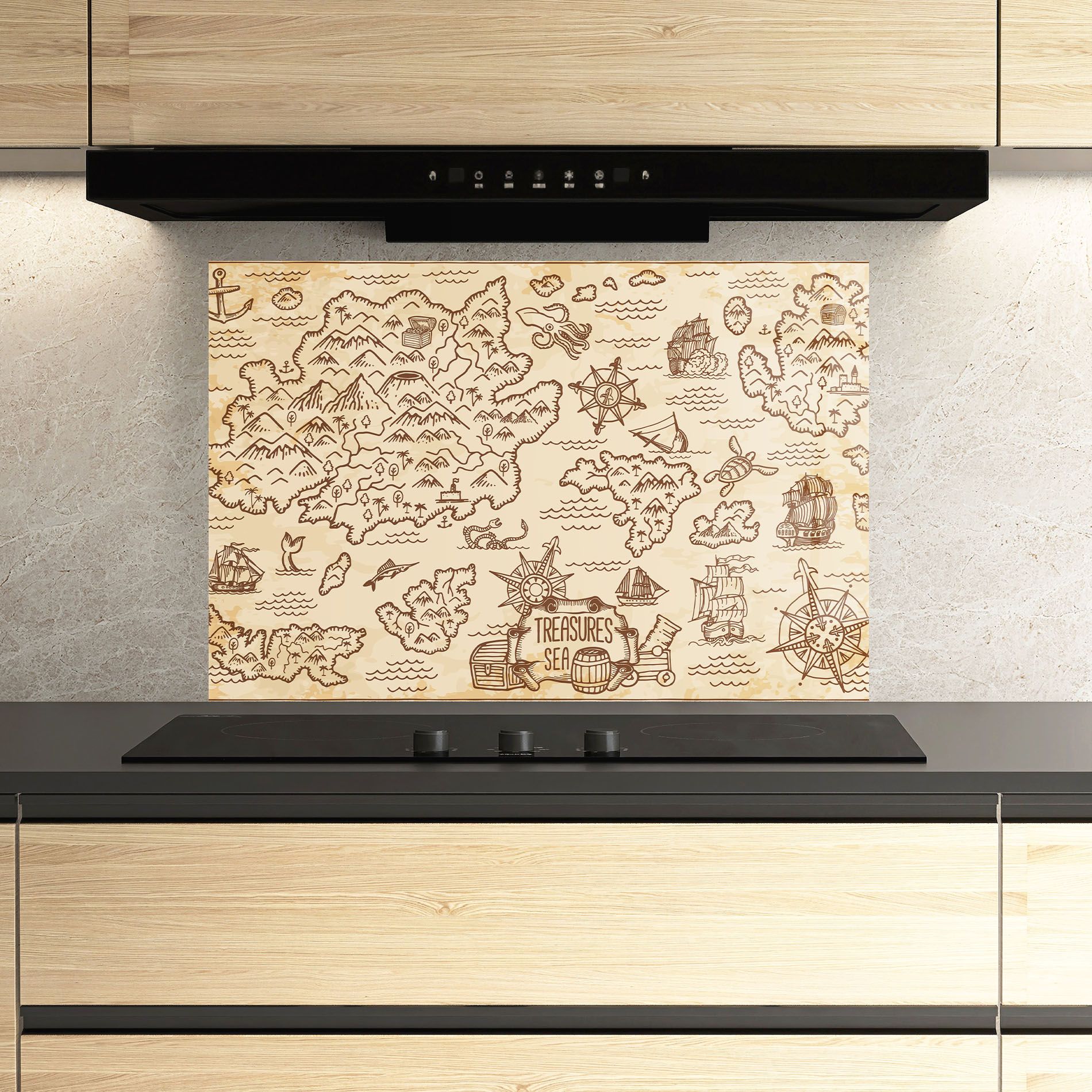 Cream Coffee Map mockup 3