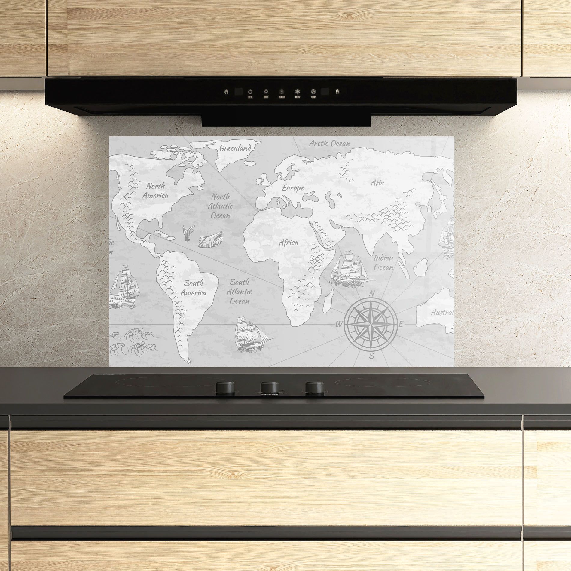 Grey Old Map mockup 3