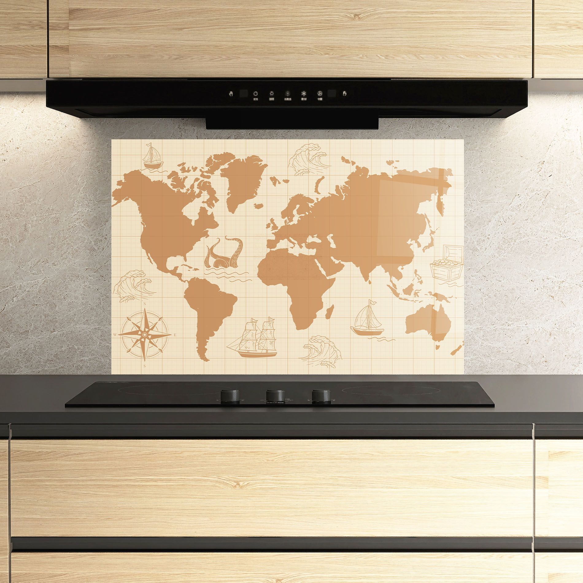 Light Cream Map mockup 3