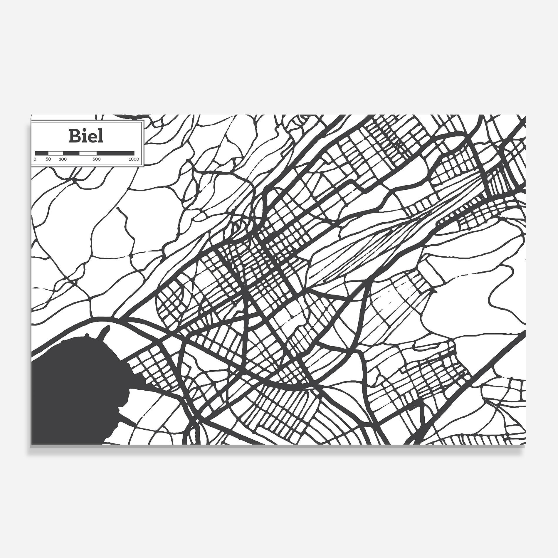 Стъклен панел за кухня Biel Map mockup 0