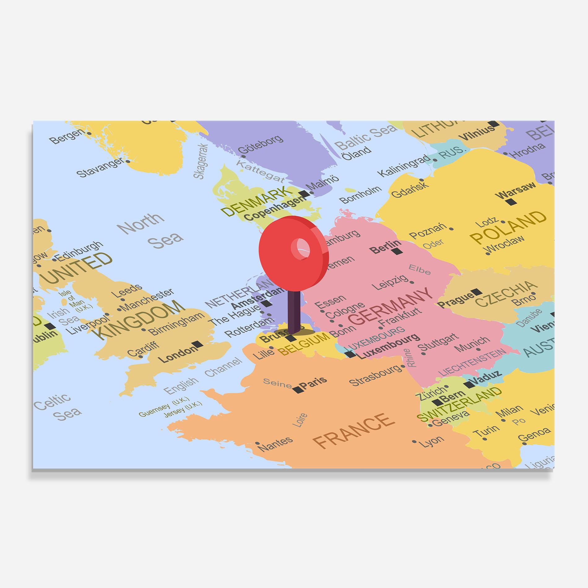 Стъклен панел за кухня Belgium Close Up mockup 0