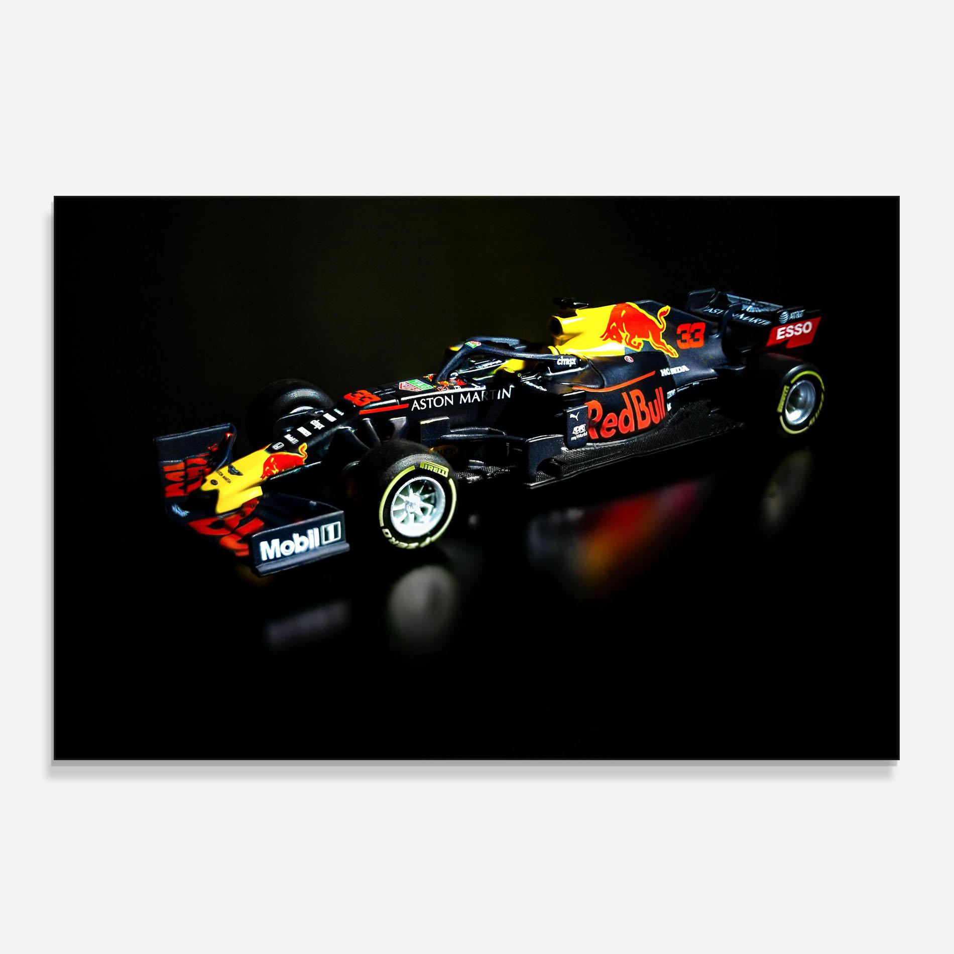 Стъклен панел за кухня Black Yellow F1 mockup 0