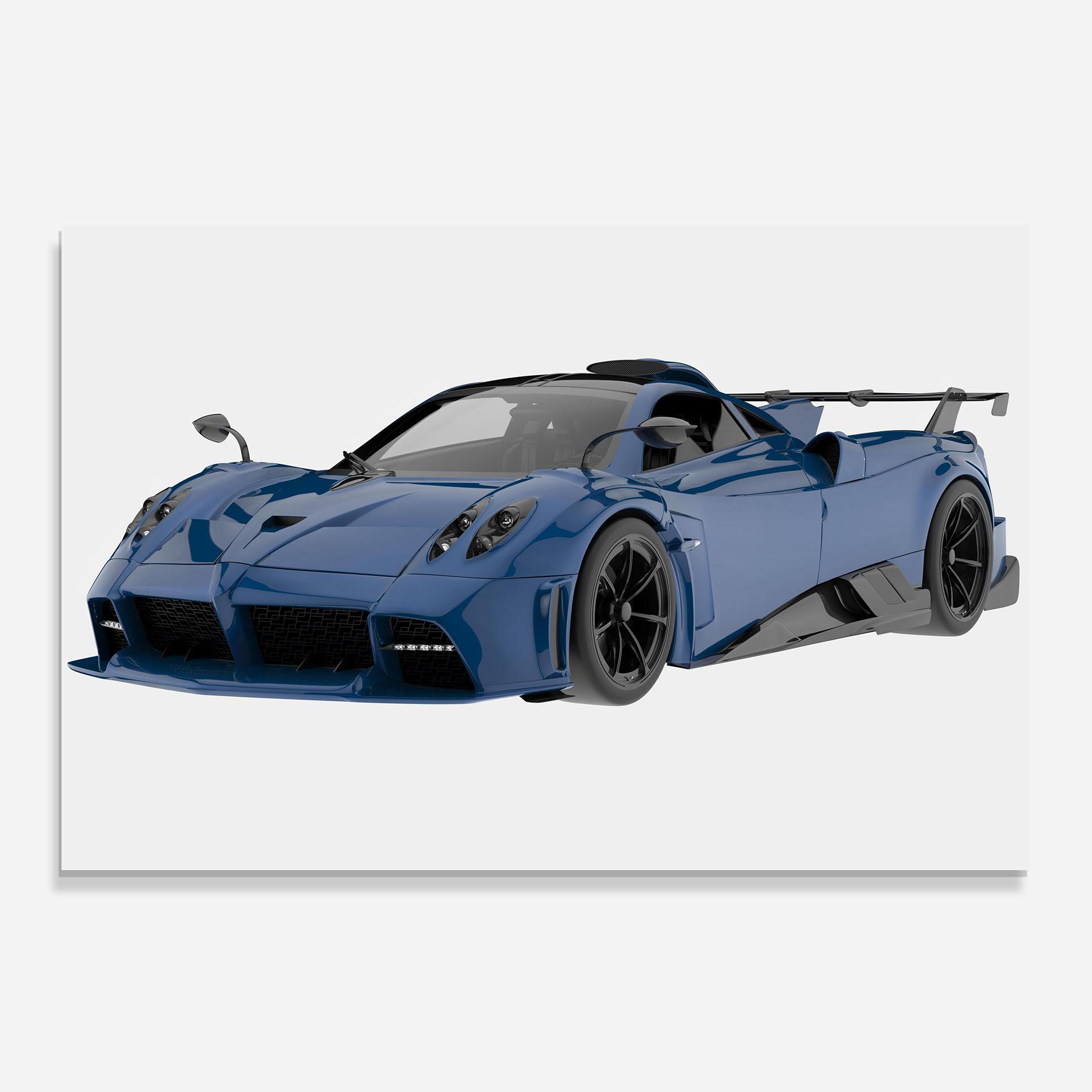 Стъклен панел за кухня Dark Blue Pagani mockup 0