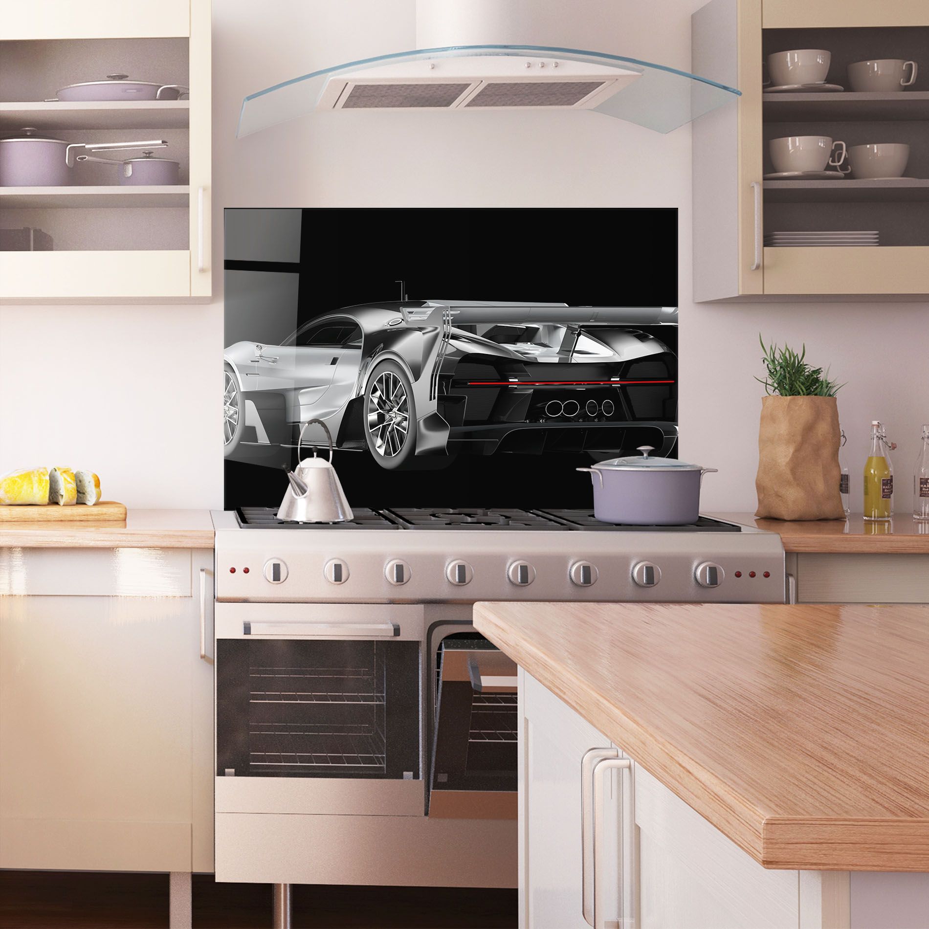 Black Rear Hypercar mockup 1