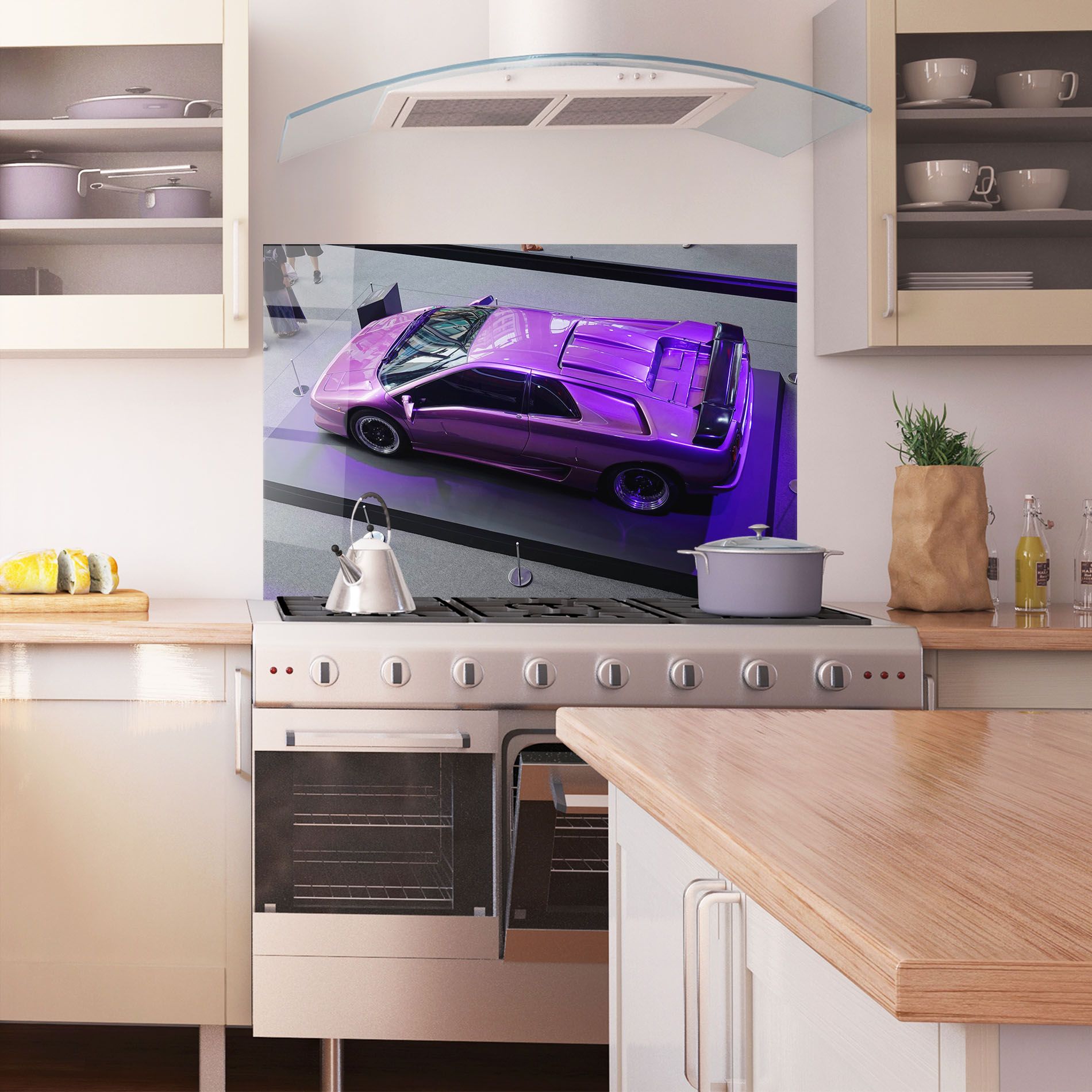 Purple Old Lambo mockup 1