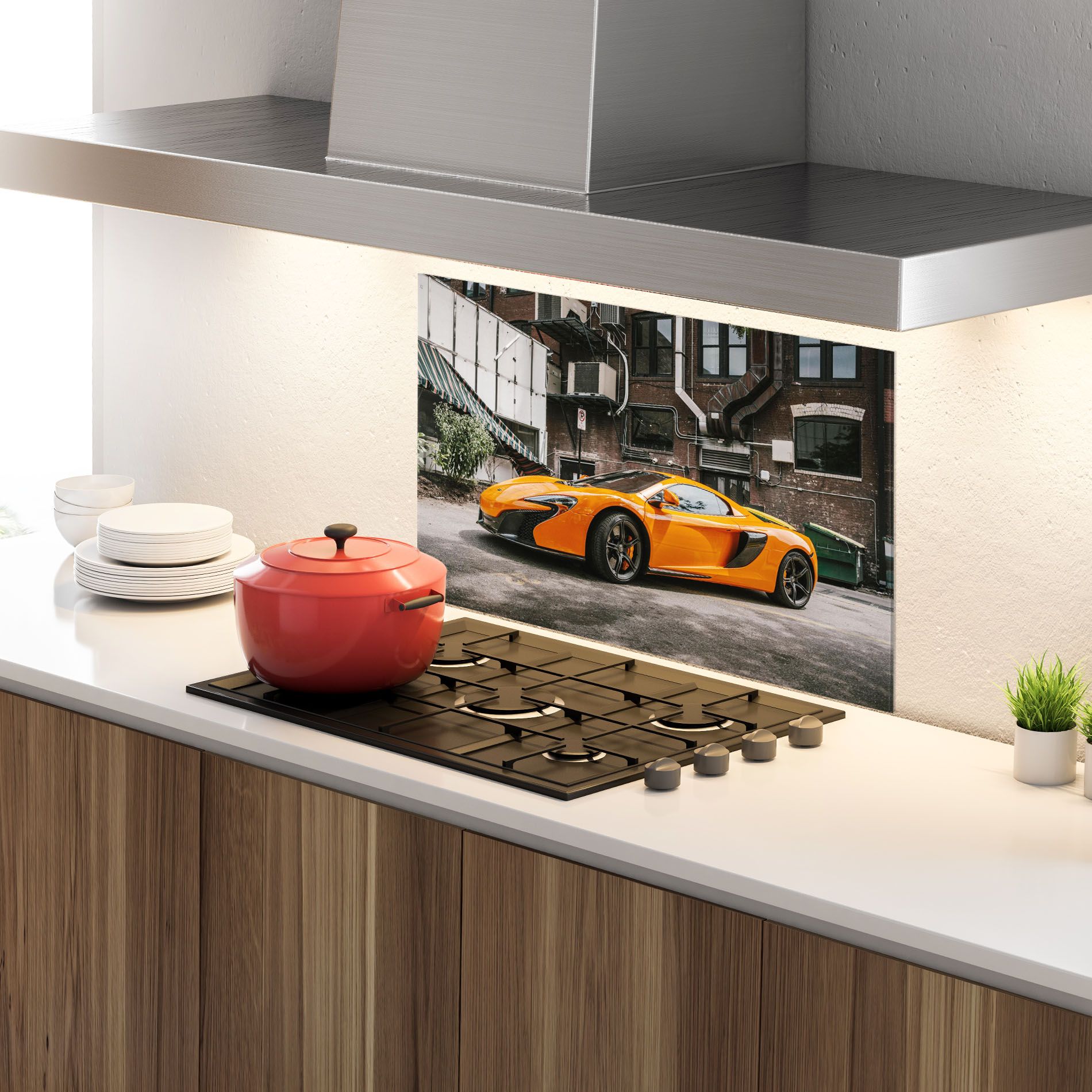 Orange Mclaren Photo mockup 4