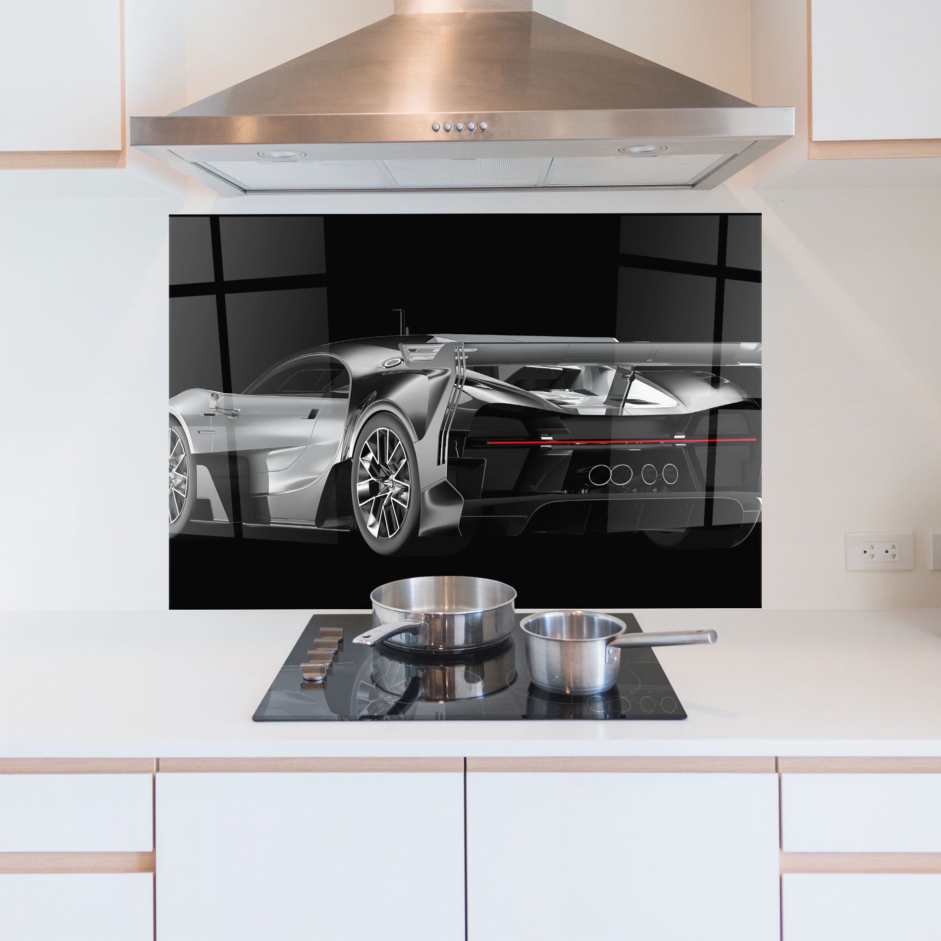 Black Rear Hypercar mockup 5