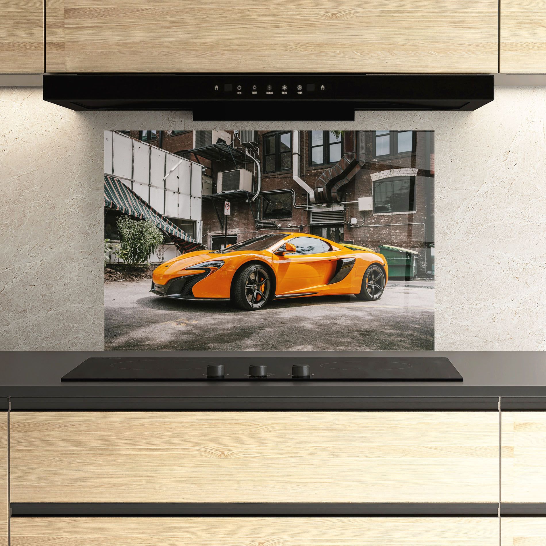 Orange Mclaren Photo mockup 3