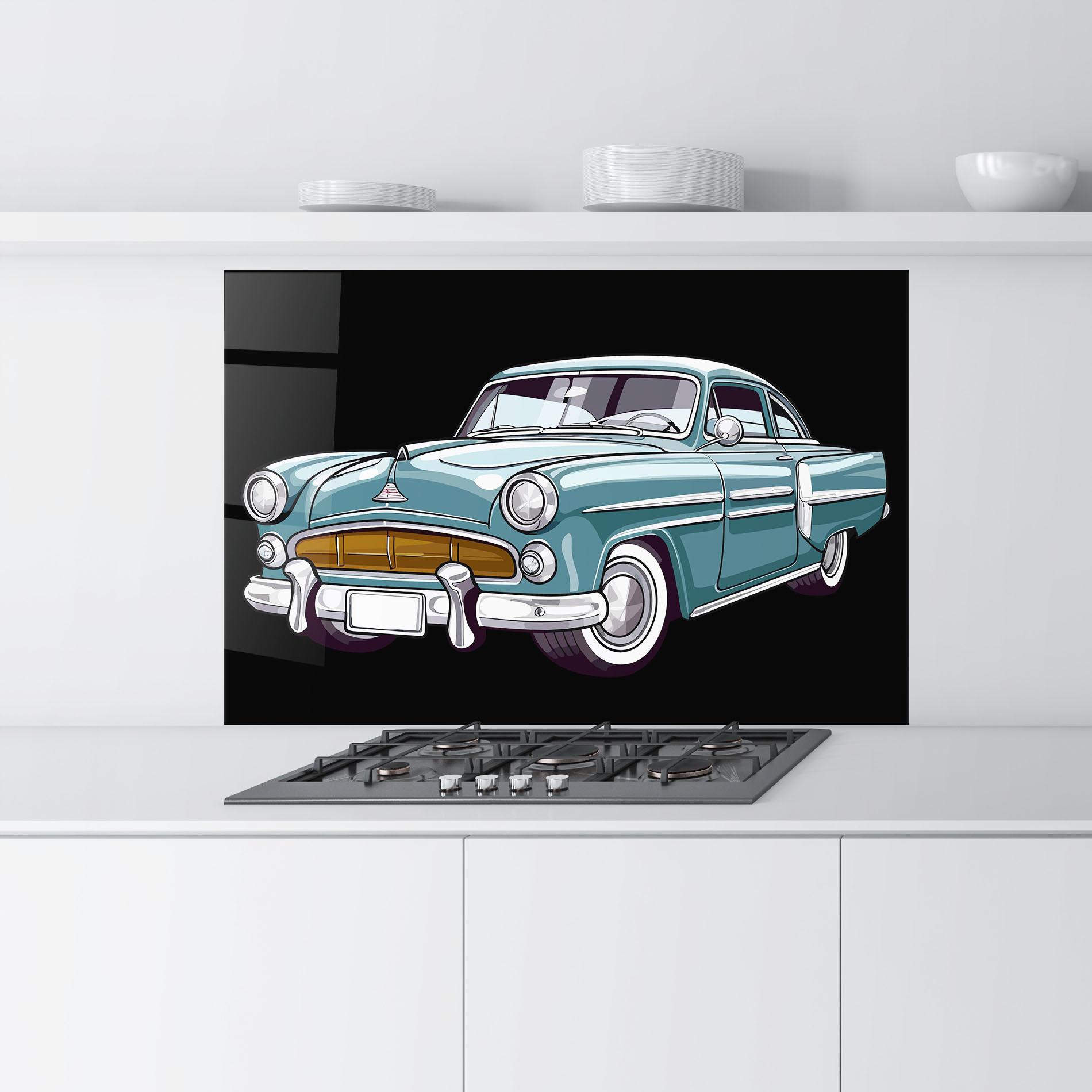 Стъклен панел за кухня Ford Thunderbolt mockup 9