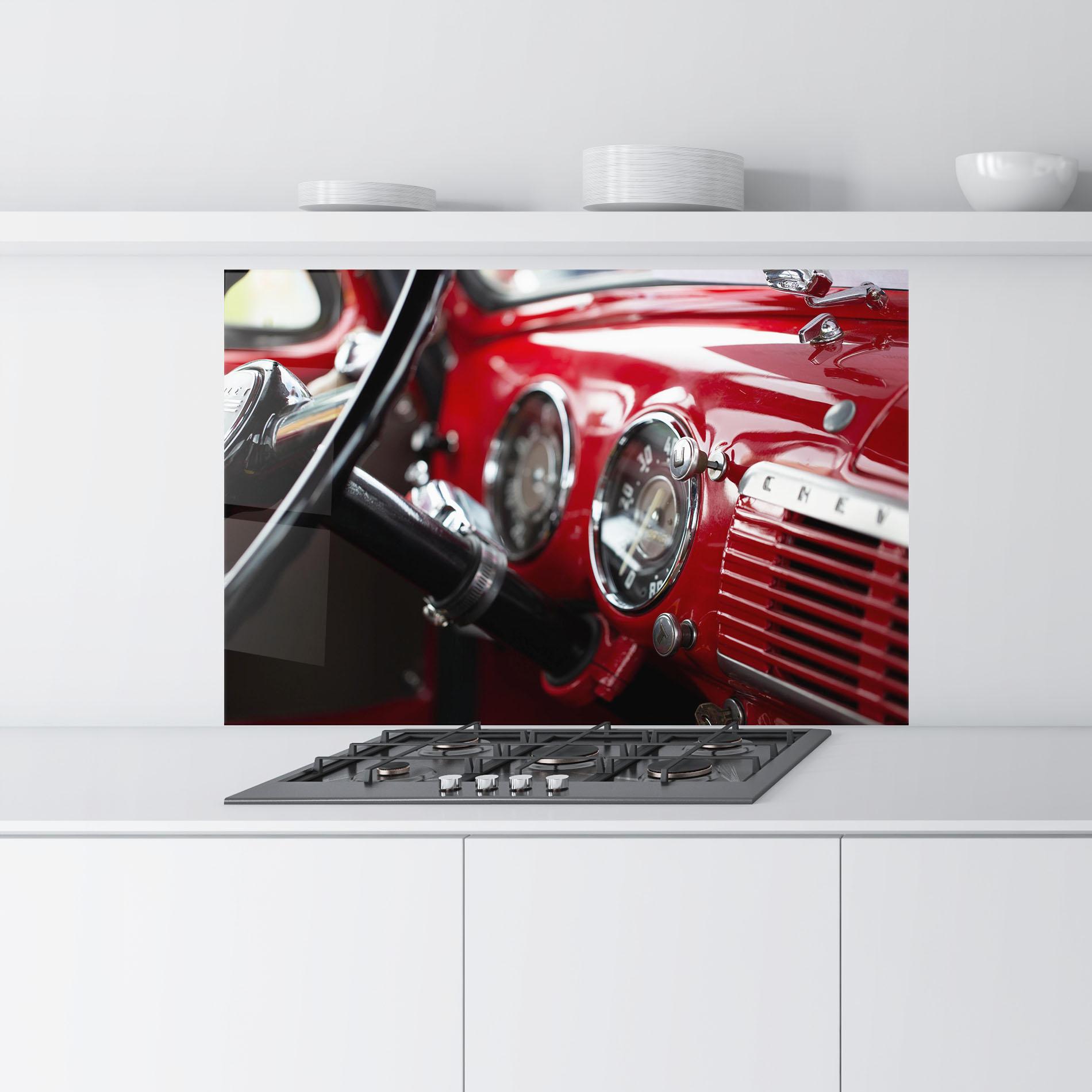 Стъклен панел за кухня Shiny Clean Car mockup 9