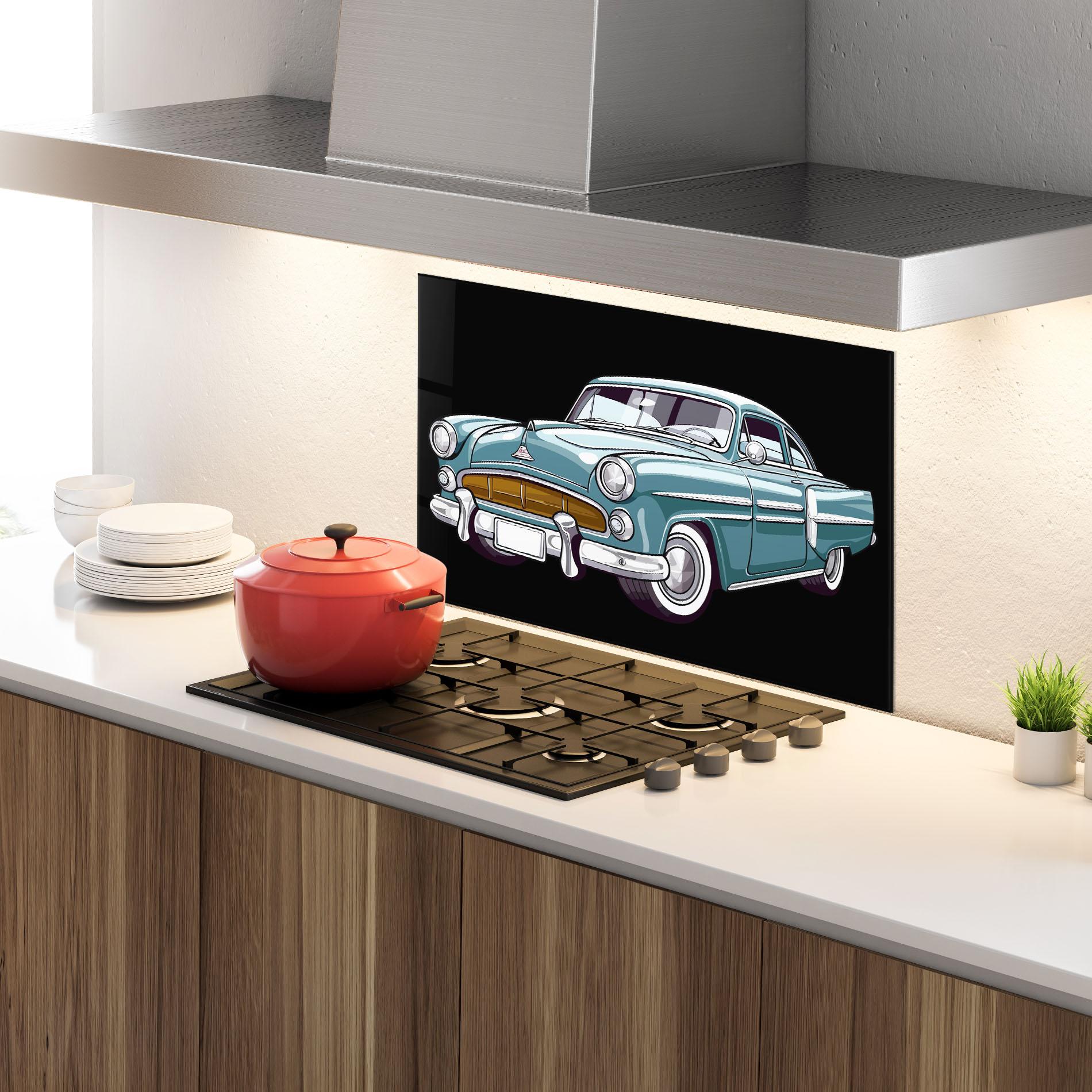 Стъклен панел за кухня Ford Thunderbolt mockup 4