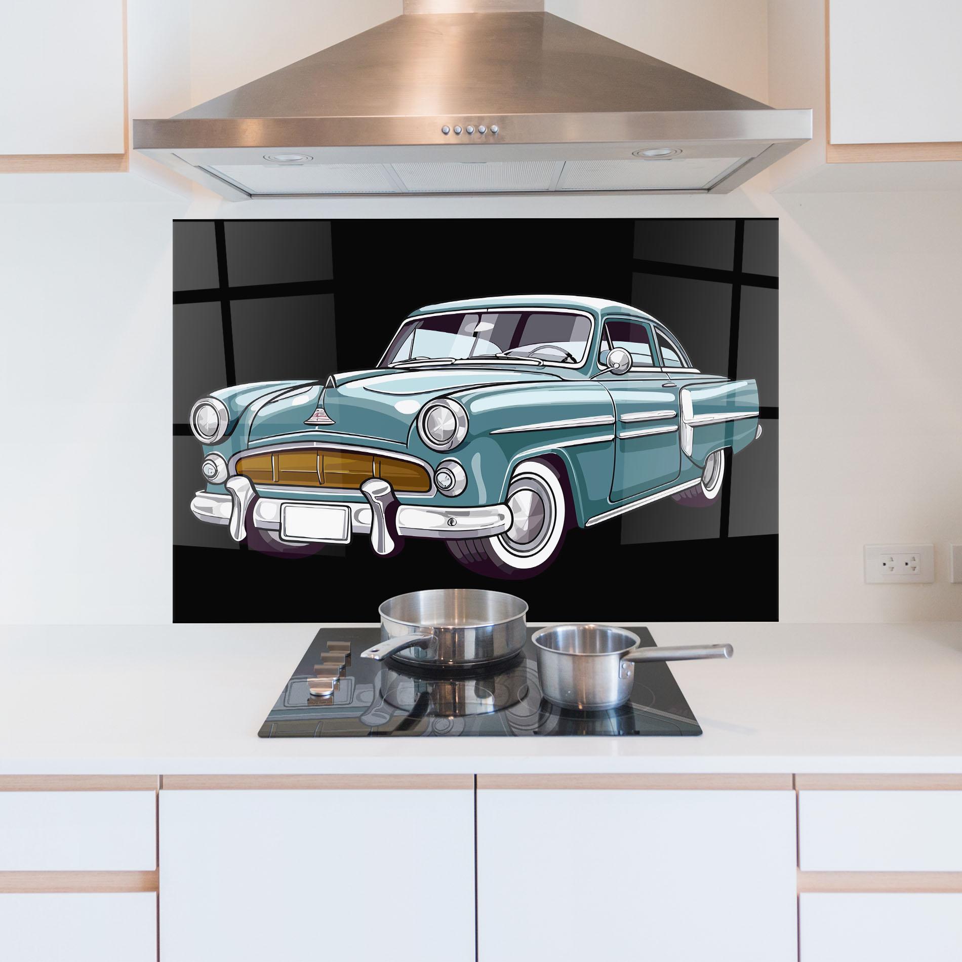 Стъклен панел за кухня Ford Thunderbolt mockup 5