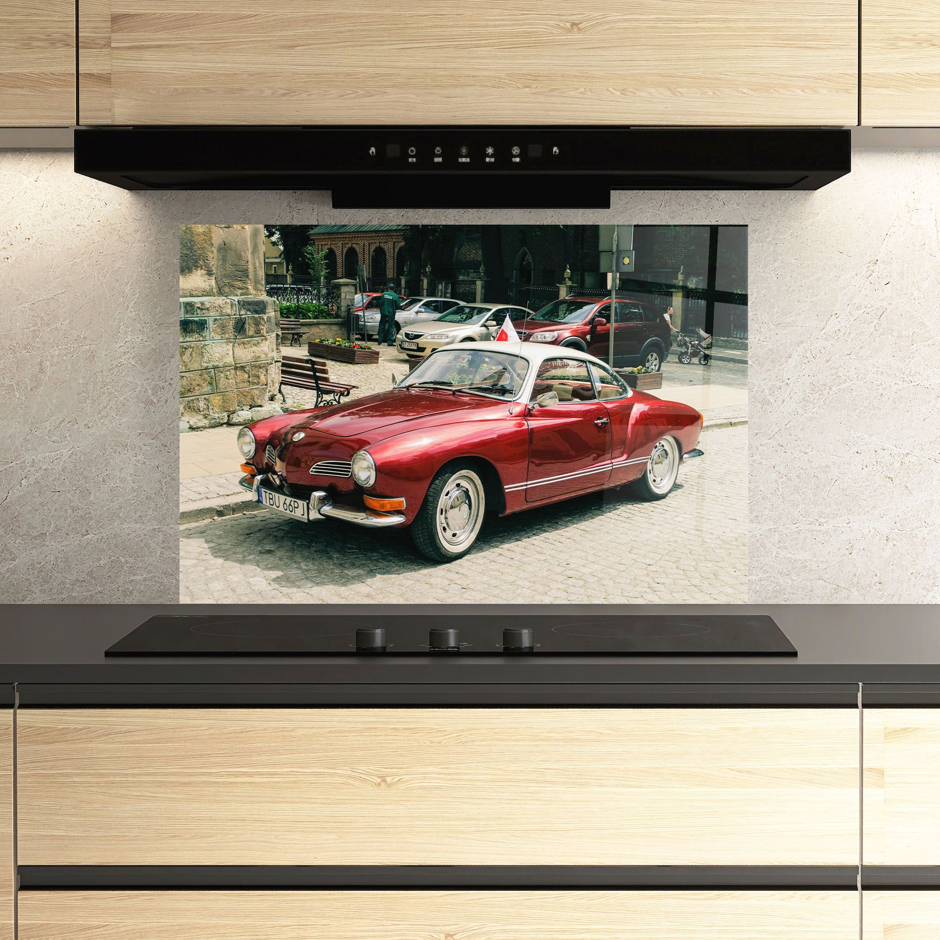 Car Old Red mockup 3