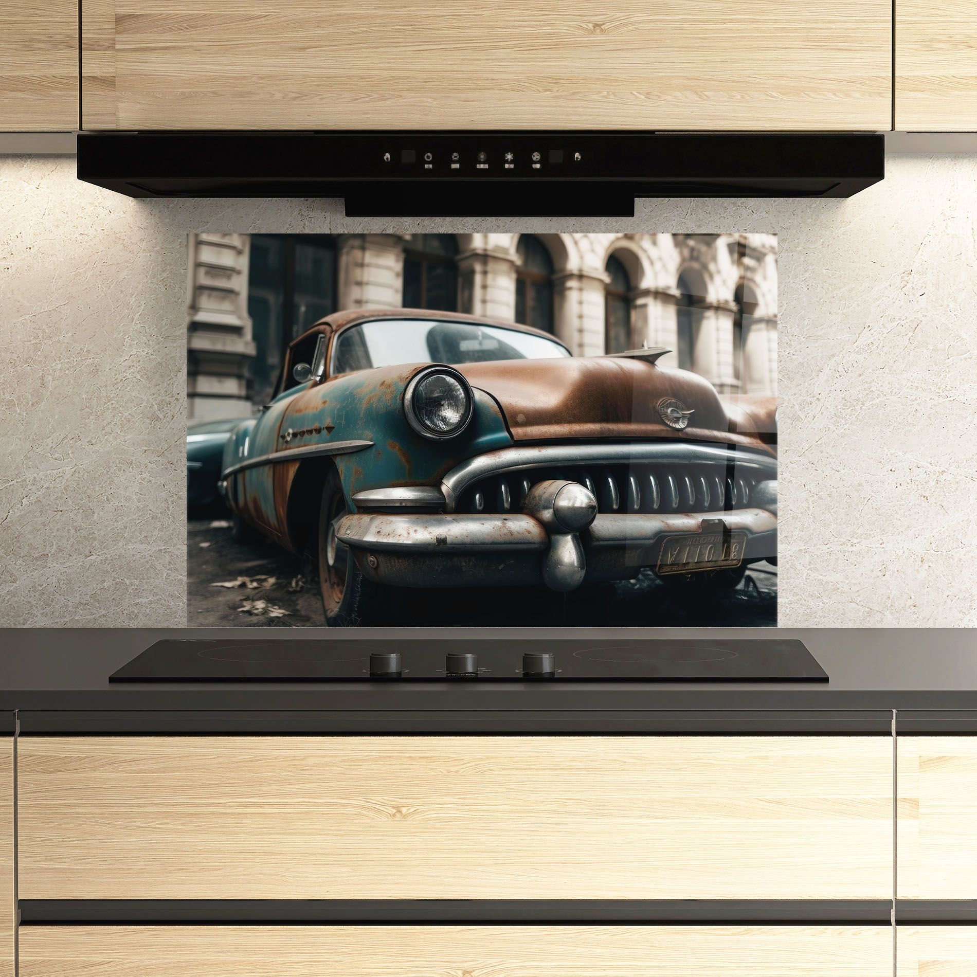 Old Brown Car mockup 3