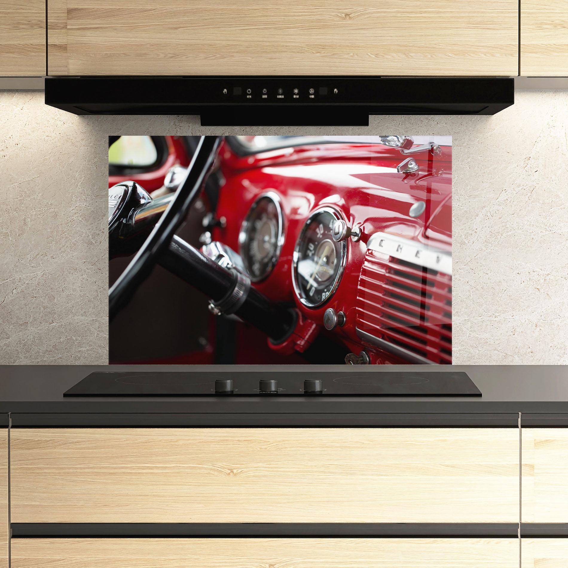 Стъклен панел за кухня Shiny Clean Car mockup 3