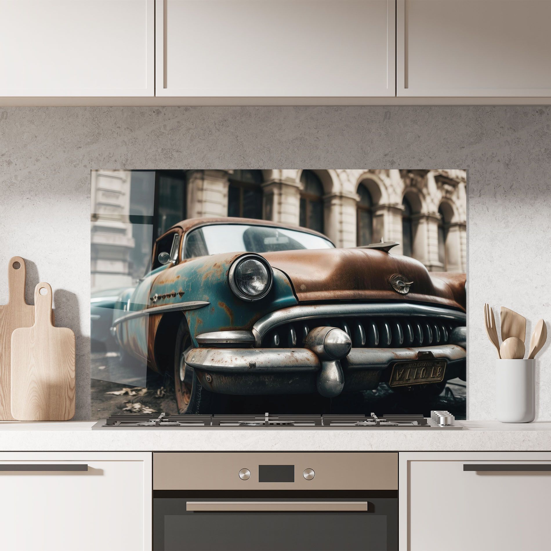 Old Brown Car mockup 7