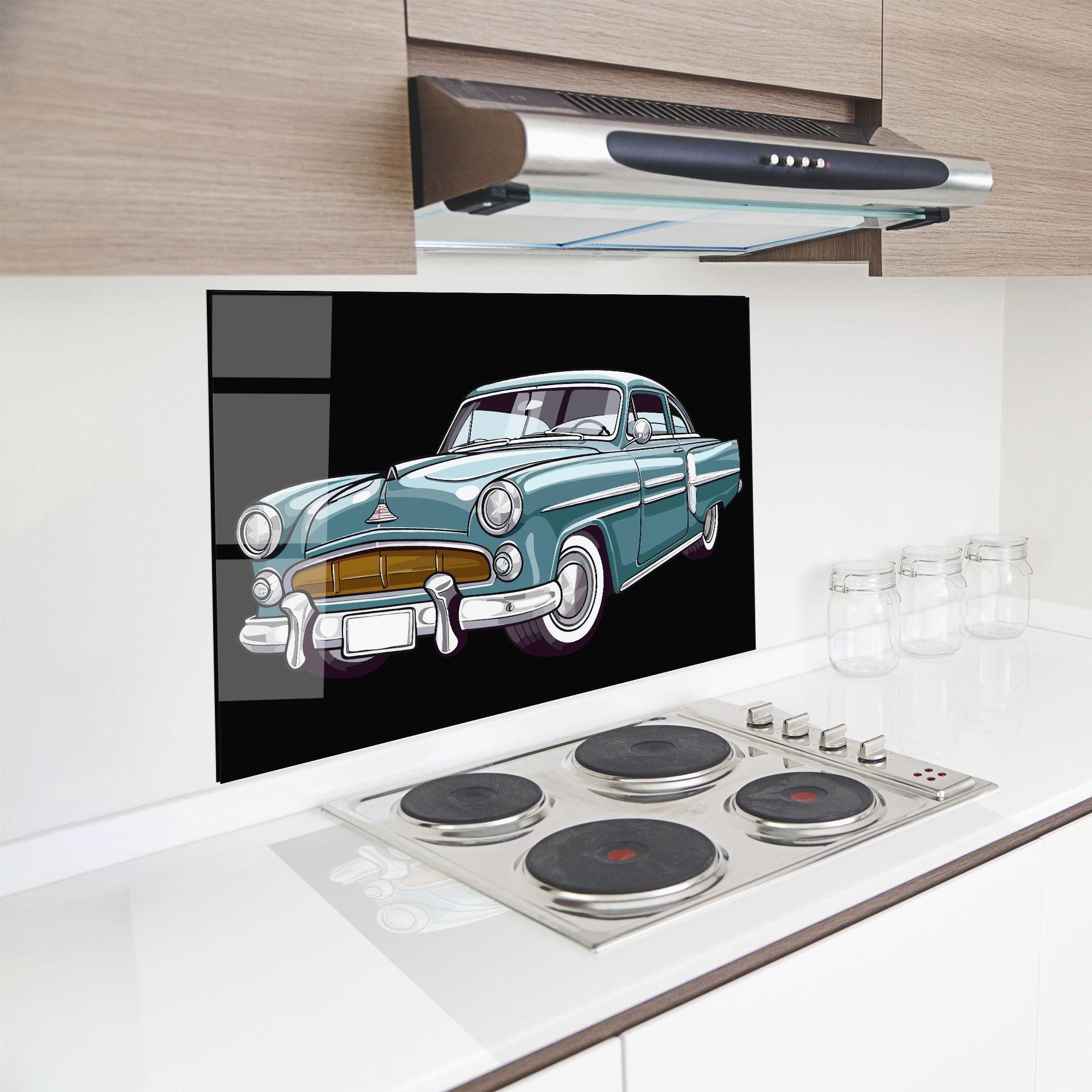 Стъклен панел за кухня Ford Thunderbolt mockup 8