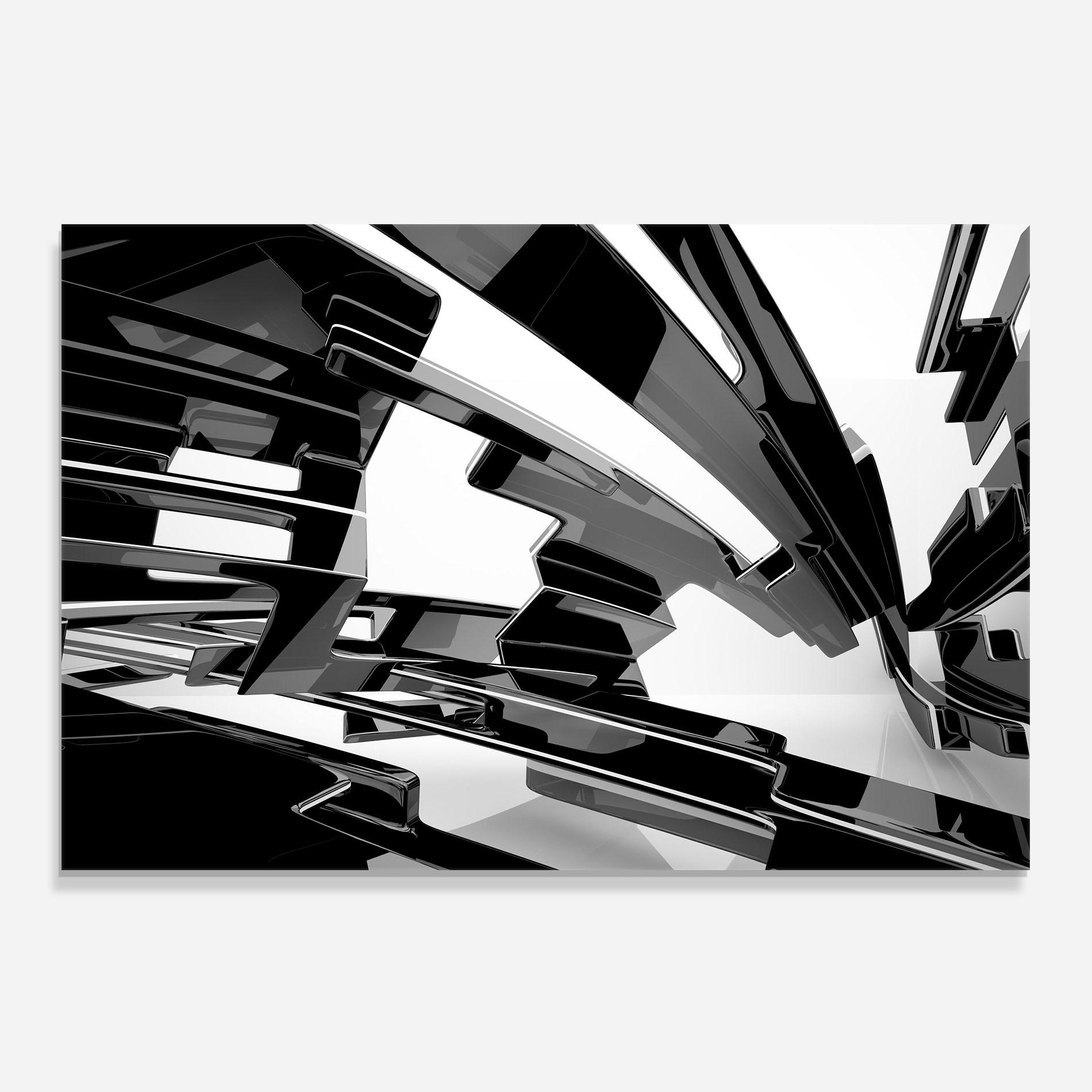 Стъклен панел за кухня Glossy Sculpture mockup 0