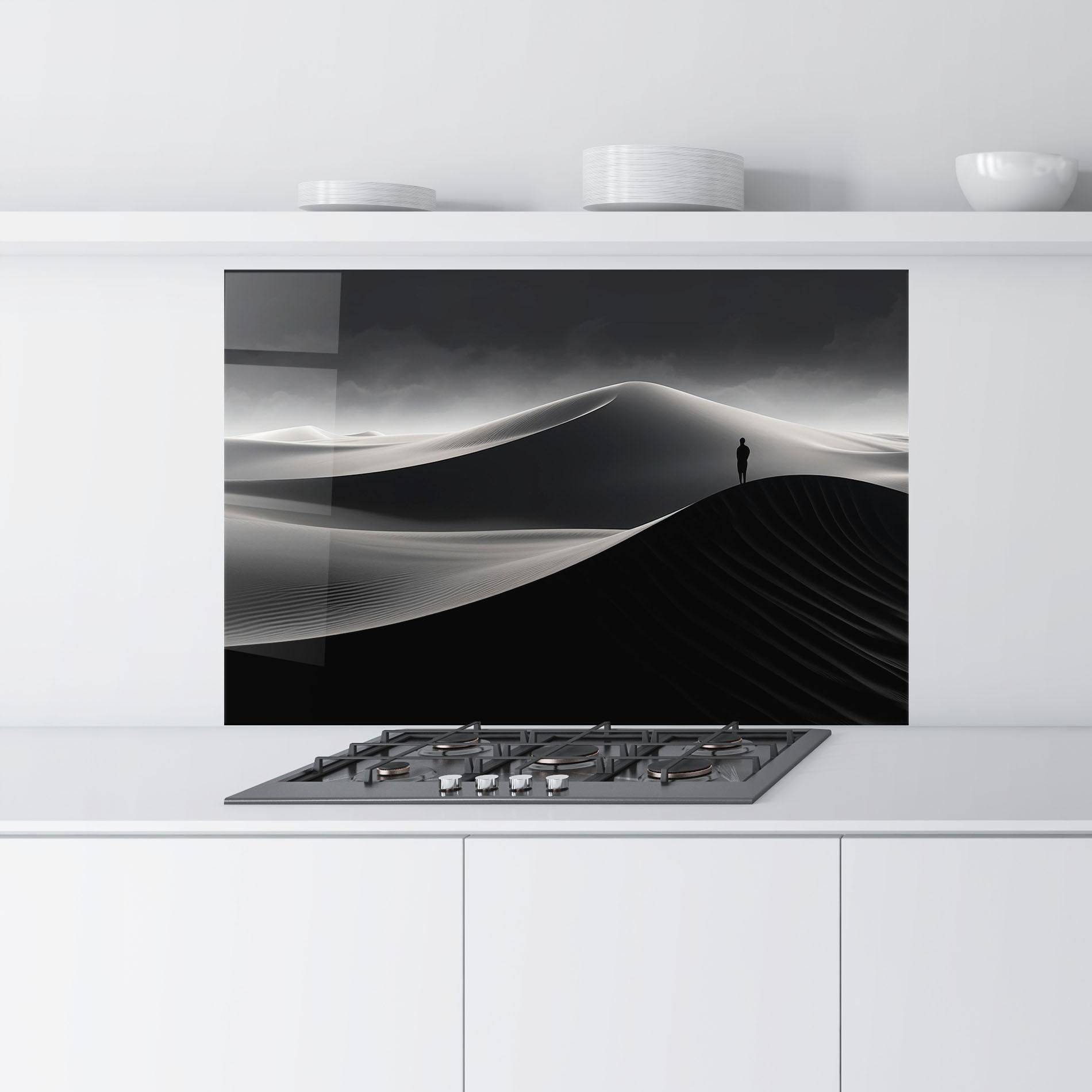 Стъклен панел за кухня Grey Dune mockup 9