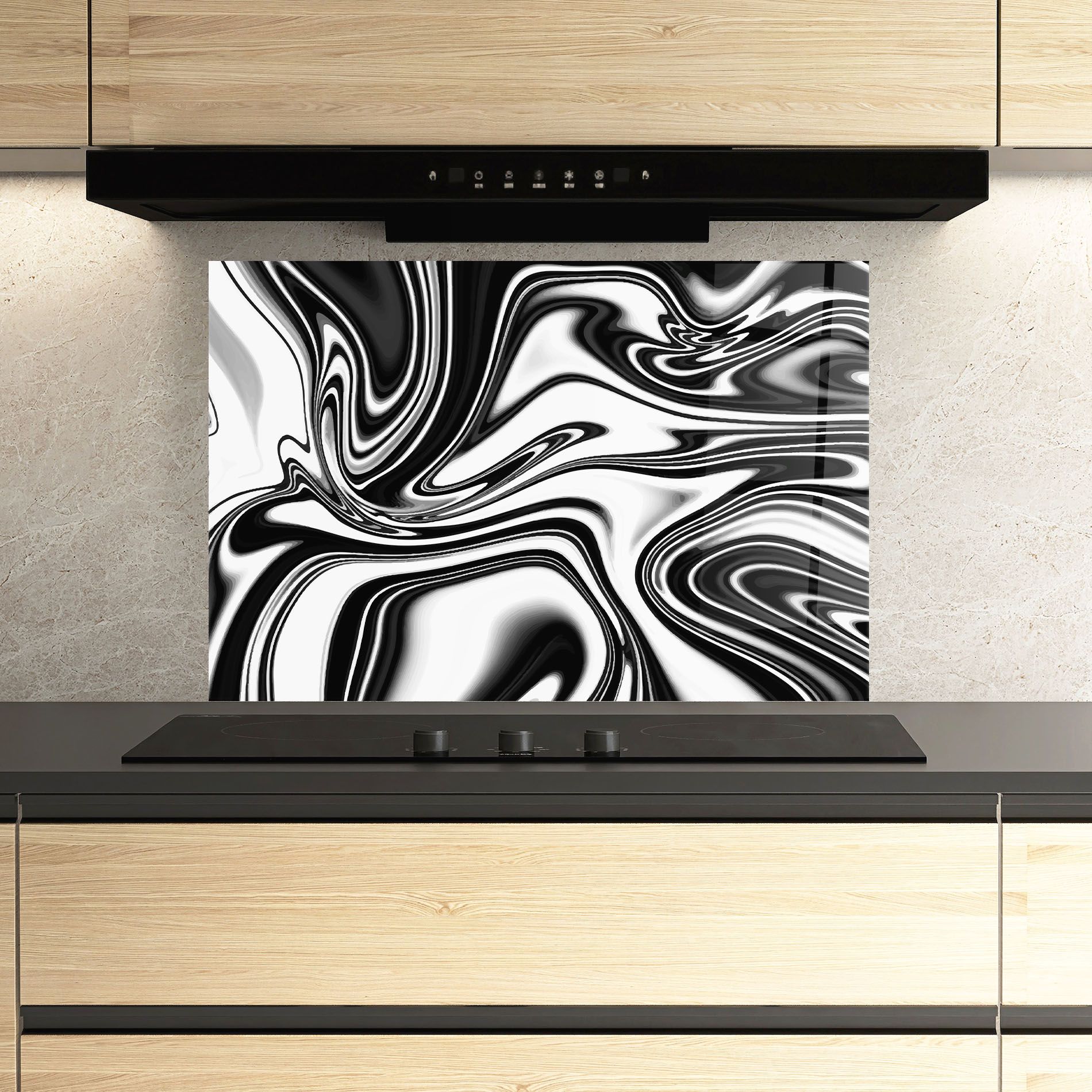 Black White Liquid mockup 3