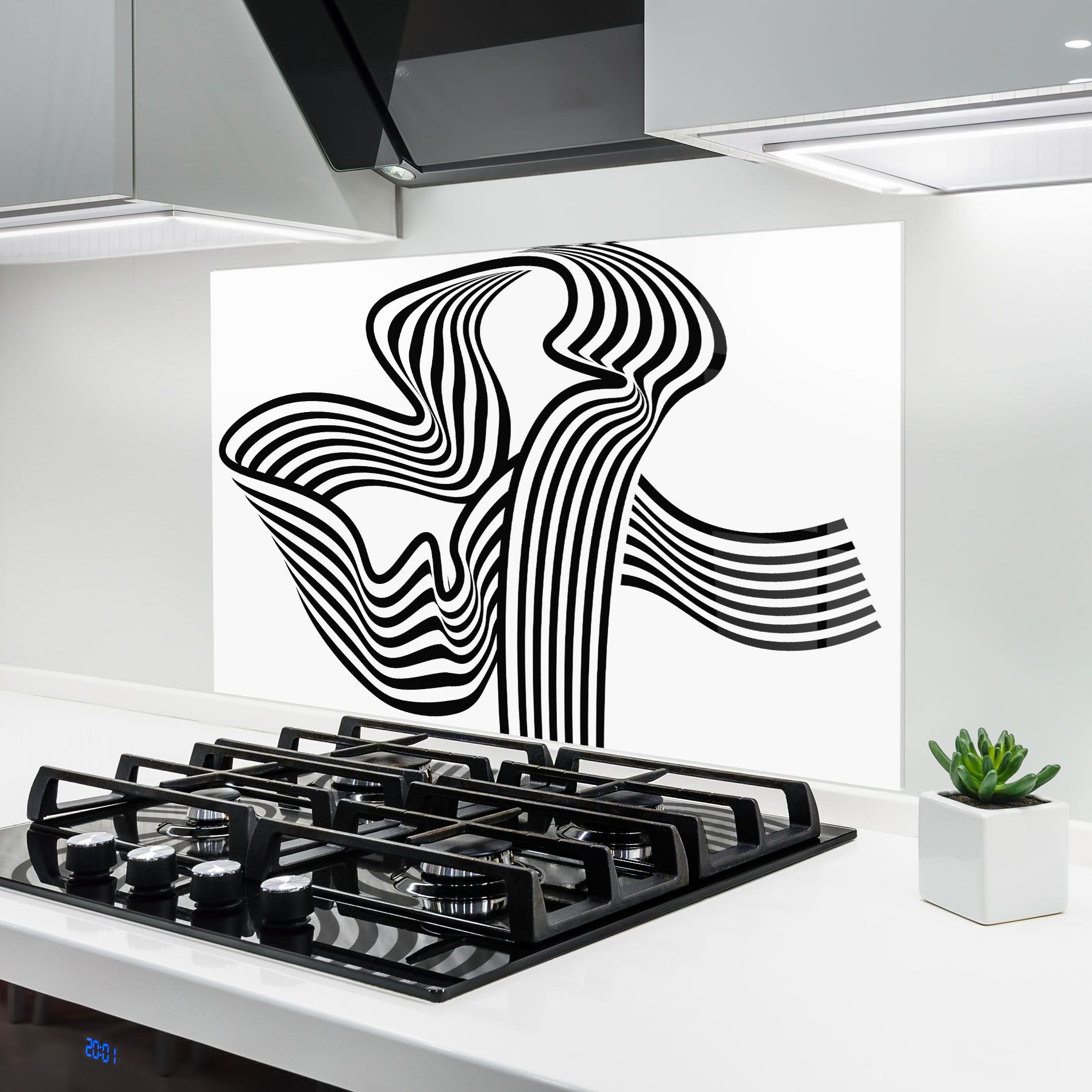 Black White Wave mockup 6