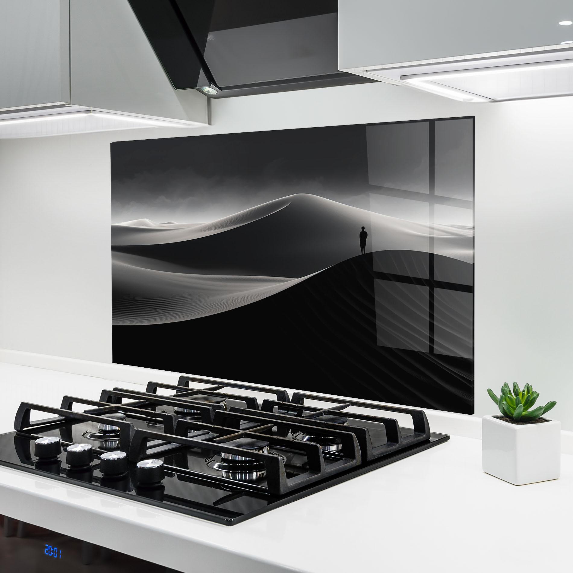 Стъклен панел за кухня Grey Dune mockup 6