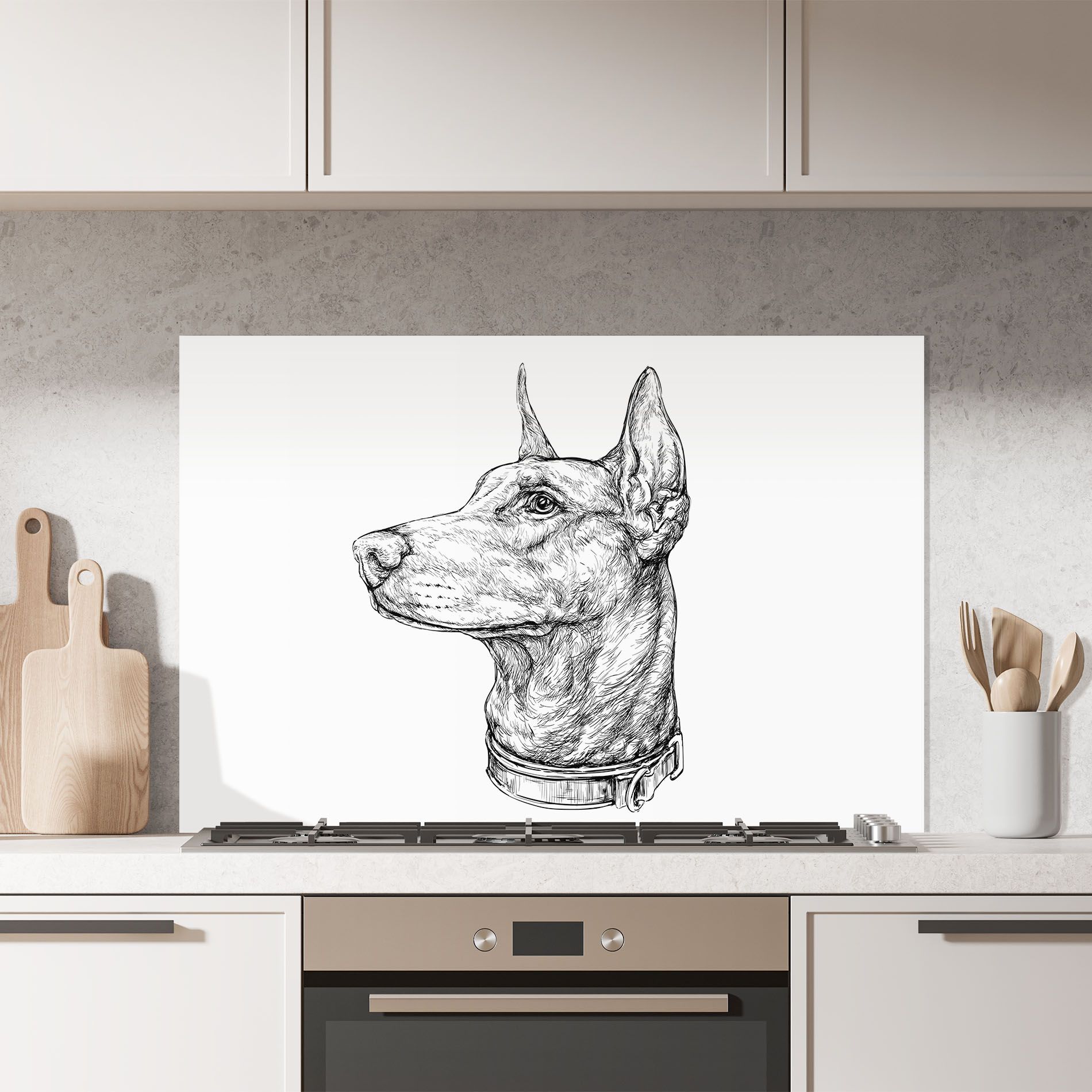 Dog Drawing Line mockup 7