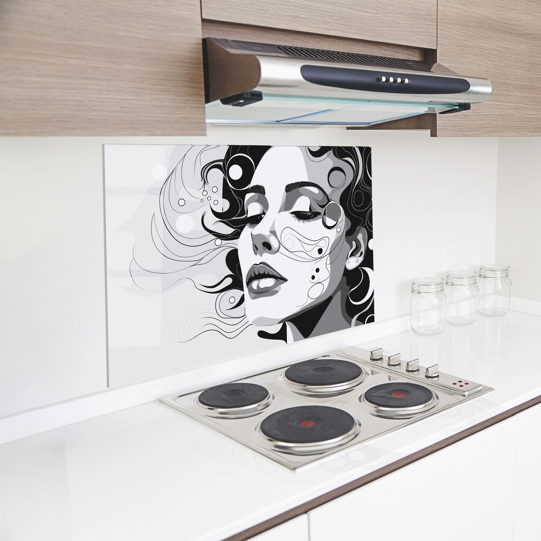 Grey Face Woman mockup 8