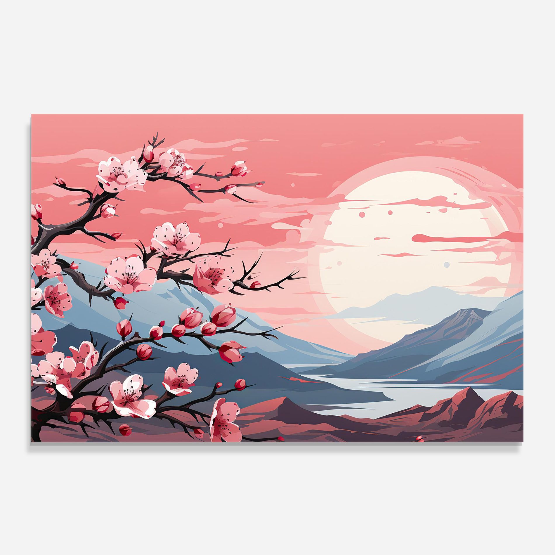 Chinese Cherry Blossoms mockup 0