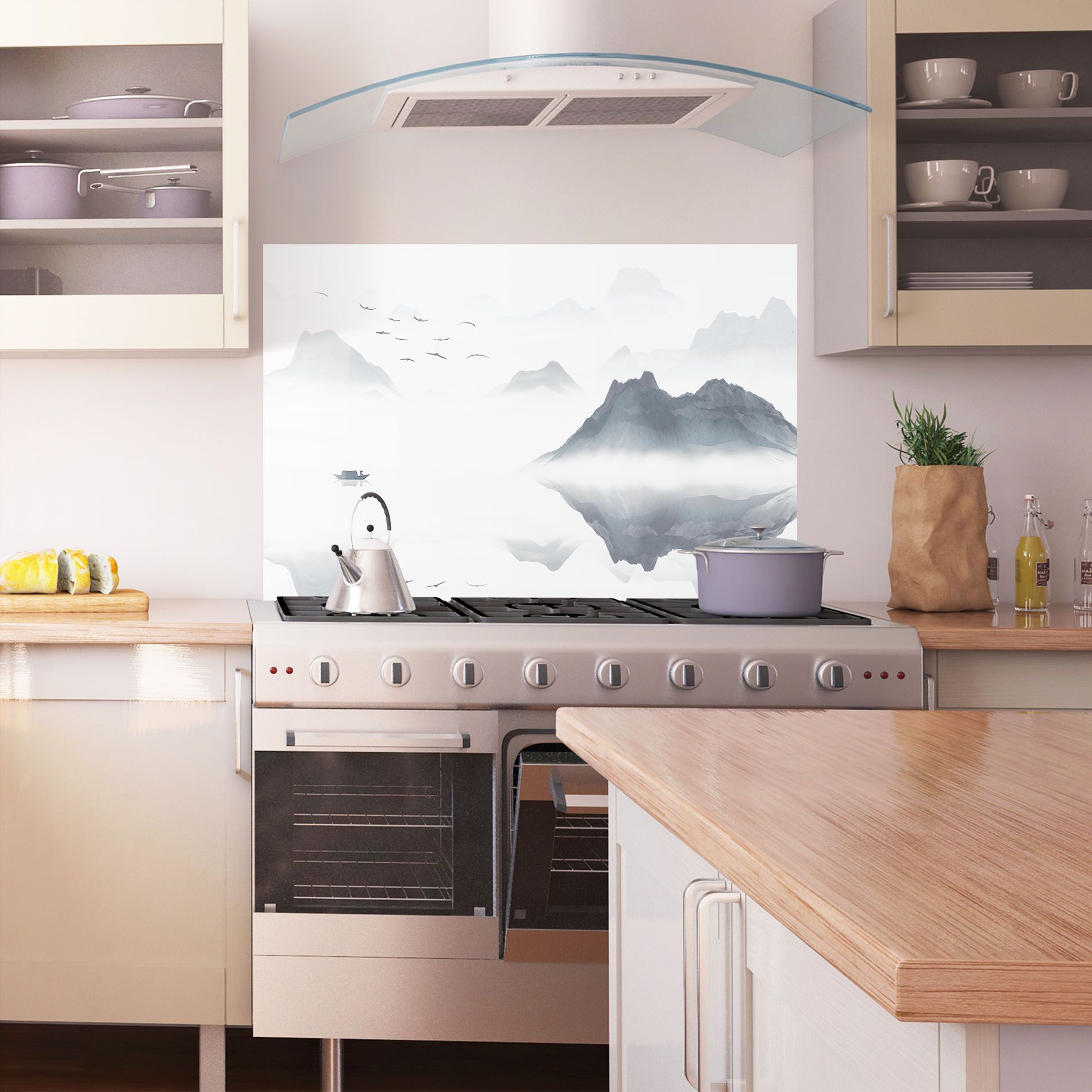 Chinese Style Mountains mockup 1