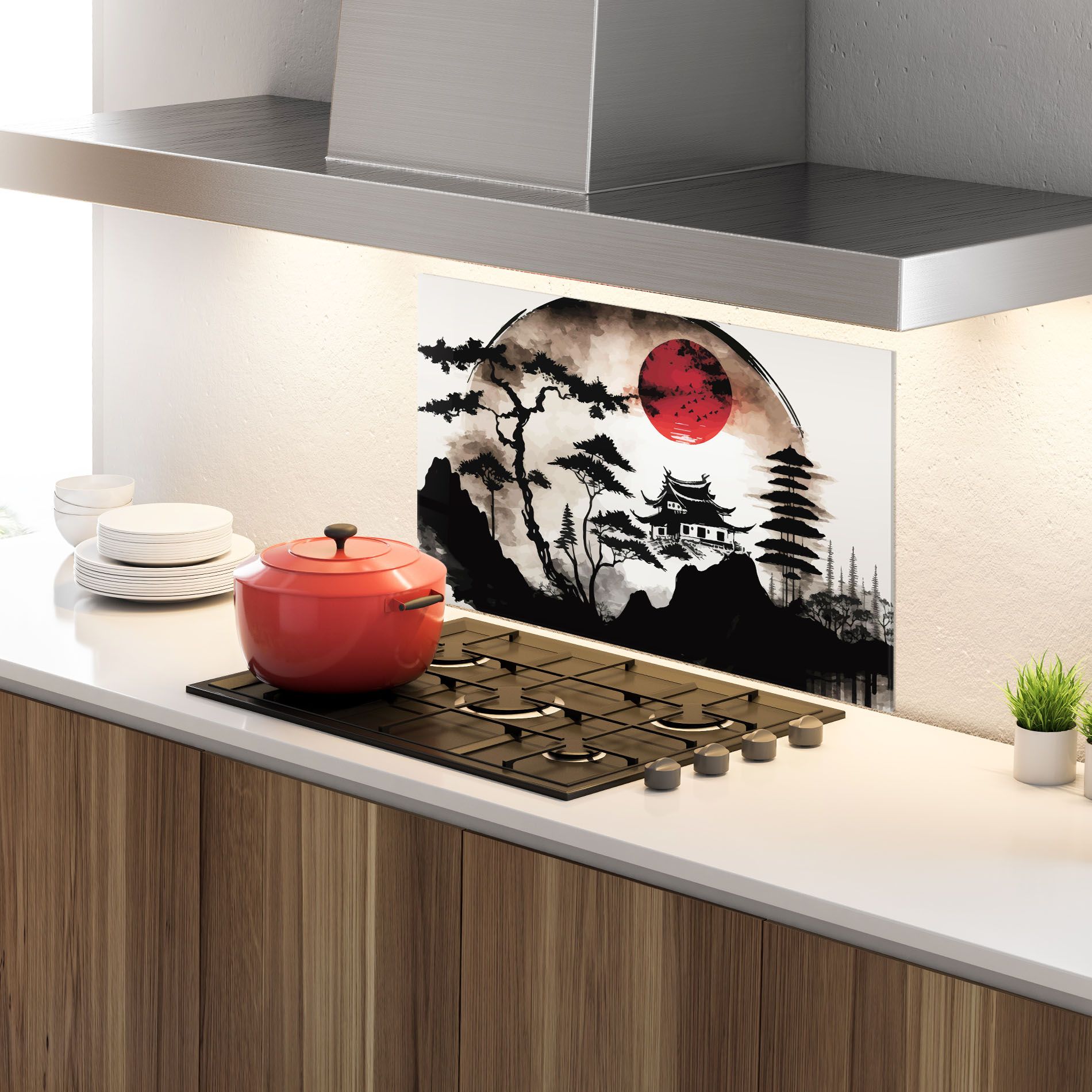 Asian Red Moon mockup 4