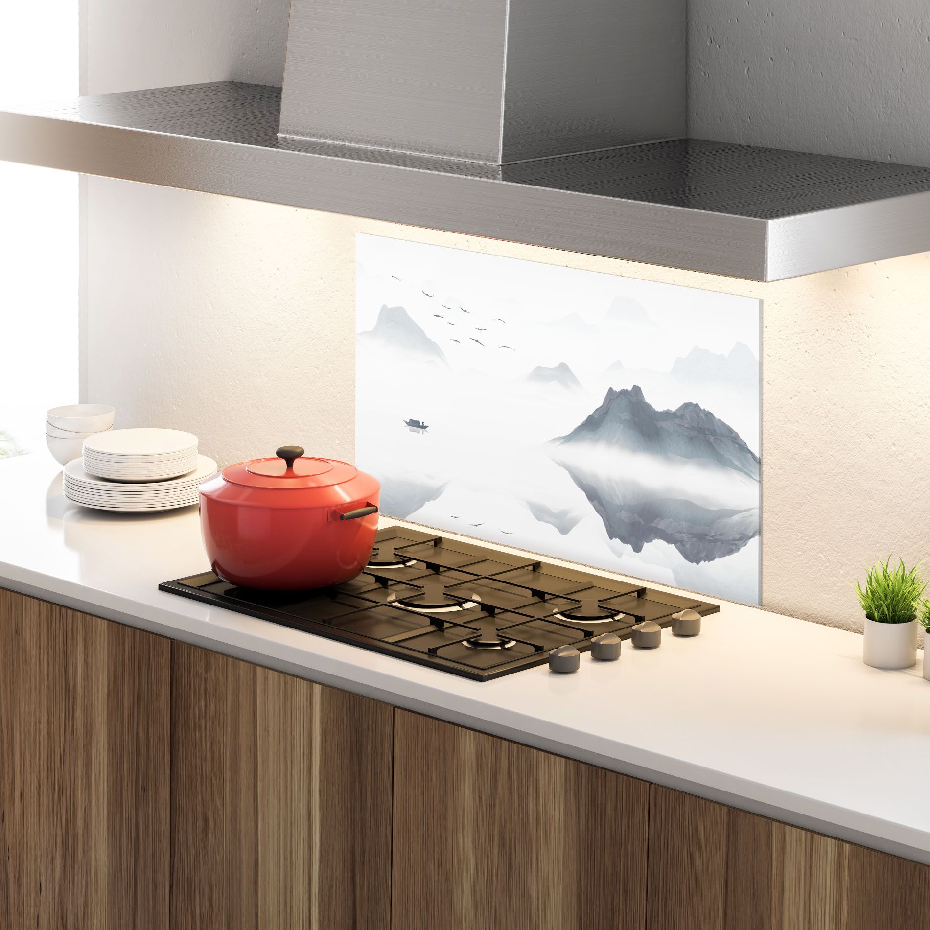 Chinese Style Mountains mockup 4