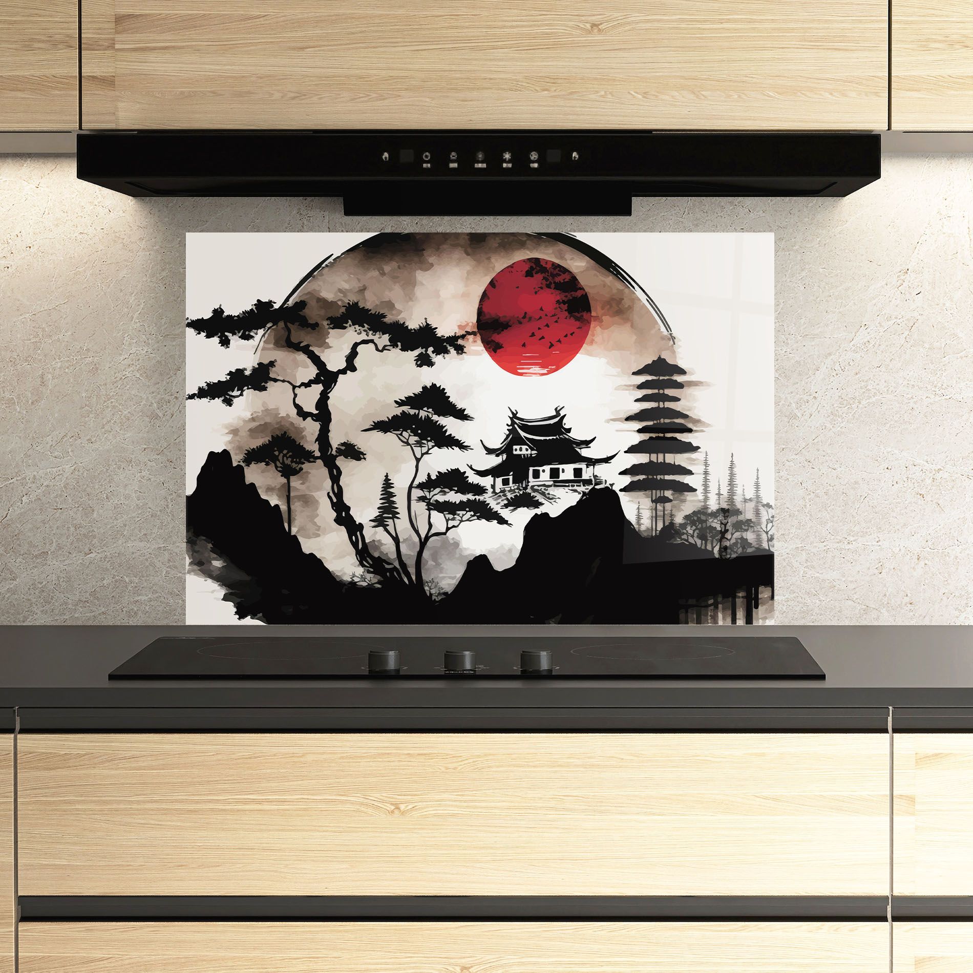 Asian Red Moon mockup 3