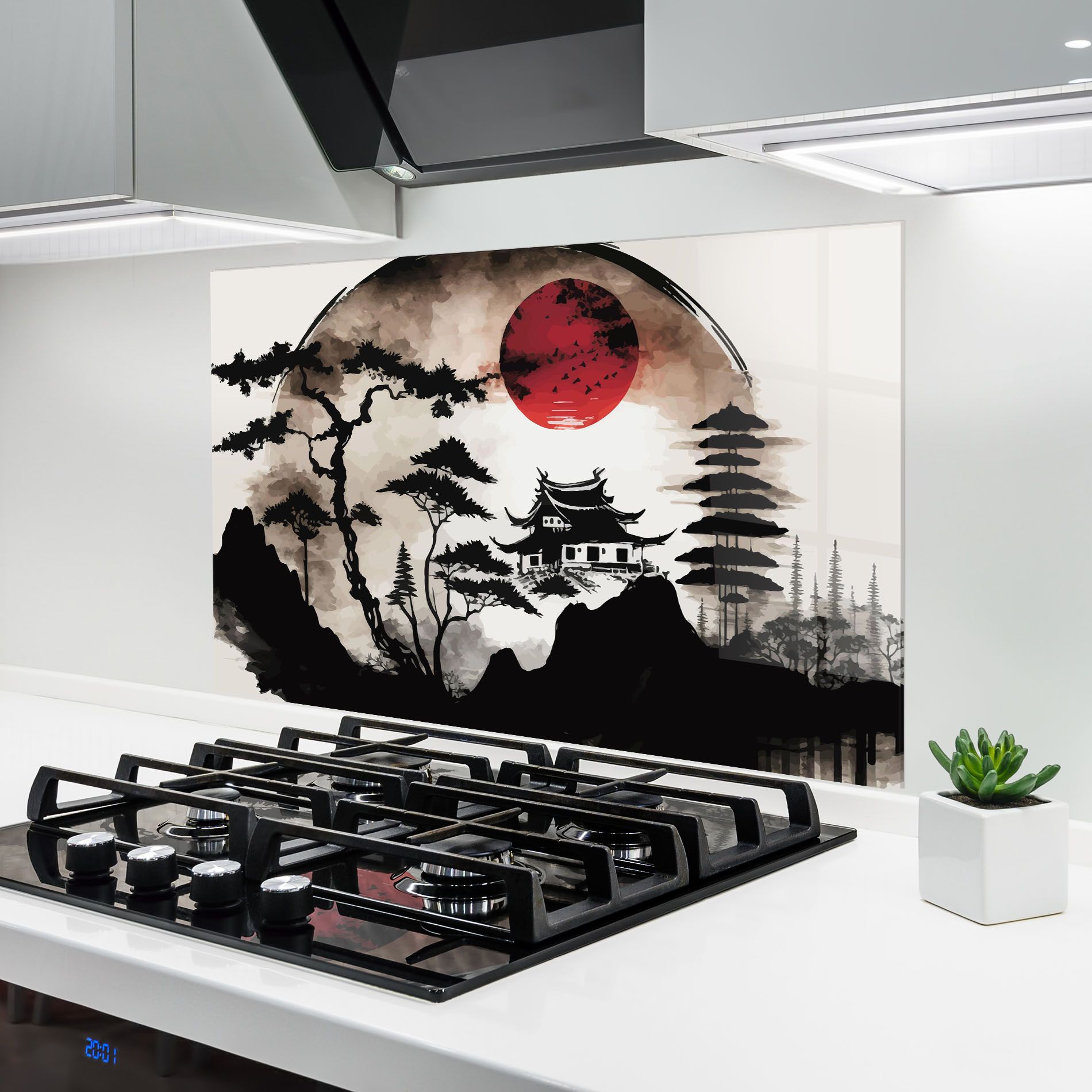 Asian Red Moon mockup 6