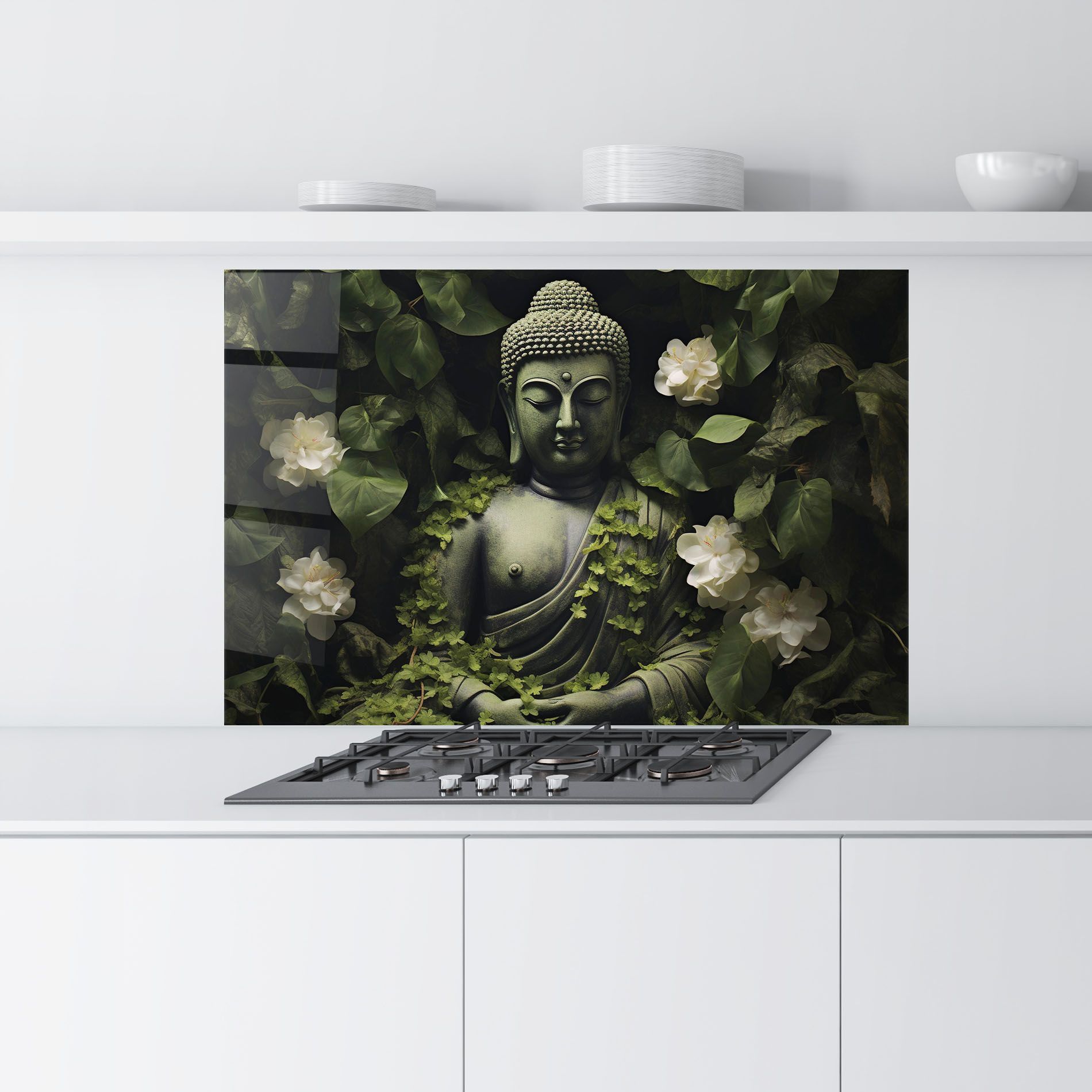 Buddha Lotus Statue mockup 9