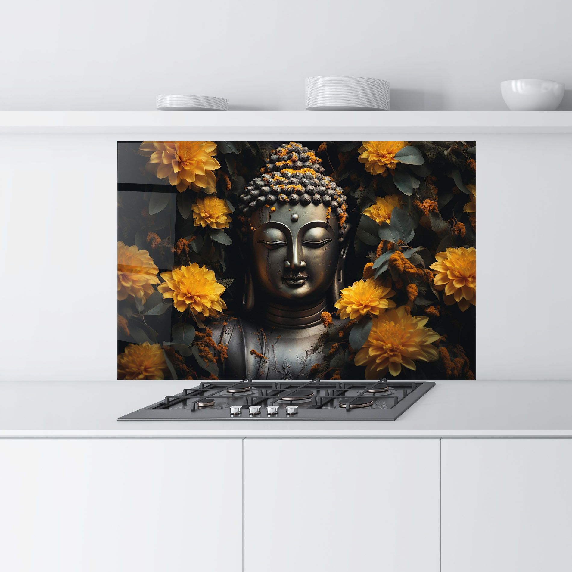 Buddha Peace Statue mockup 9