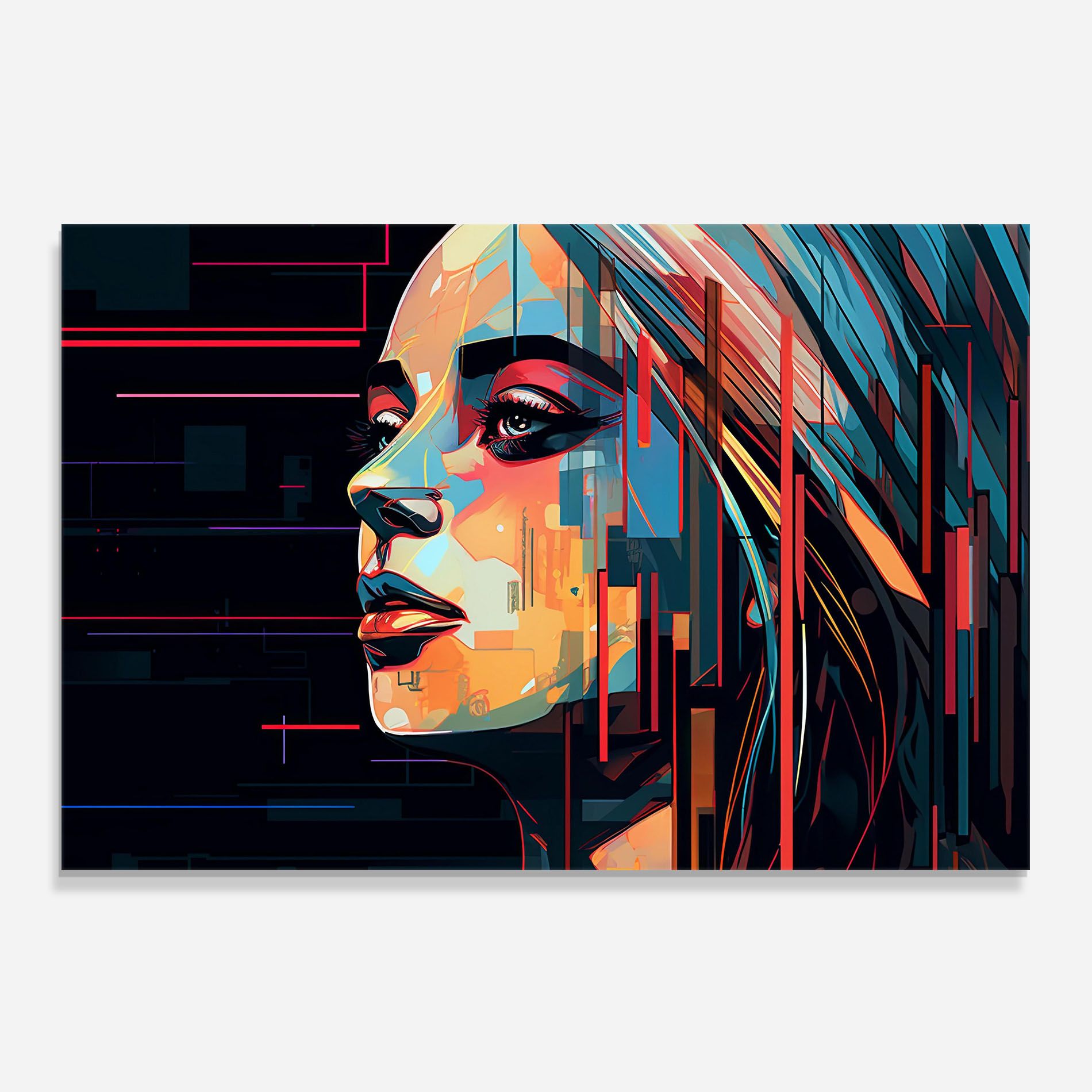 Glitchy Dark Portrait mockup 0