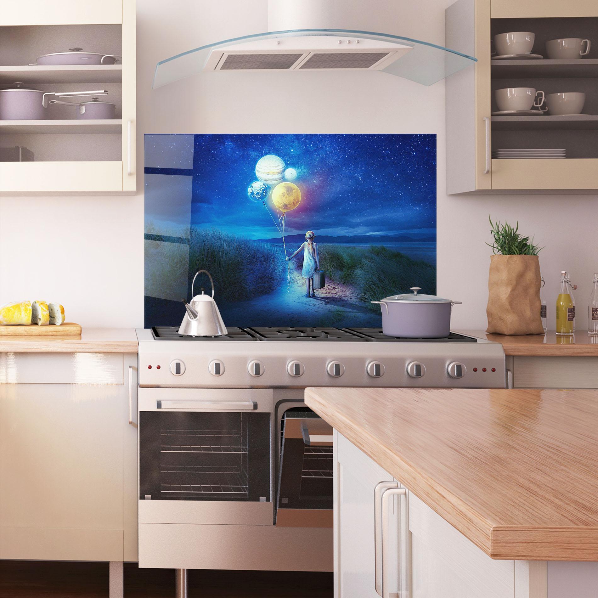 Стъклен панел за кухня Love Our Planet mockup 1