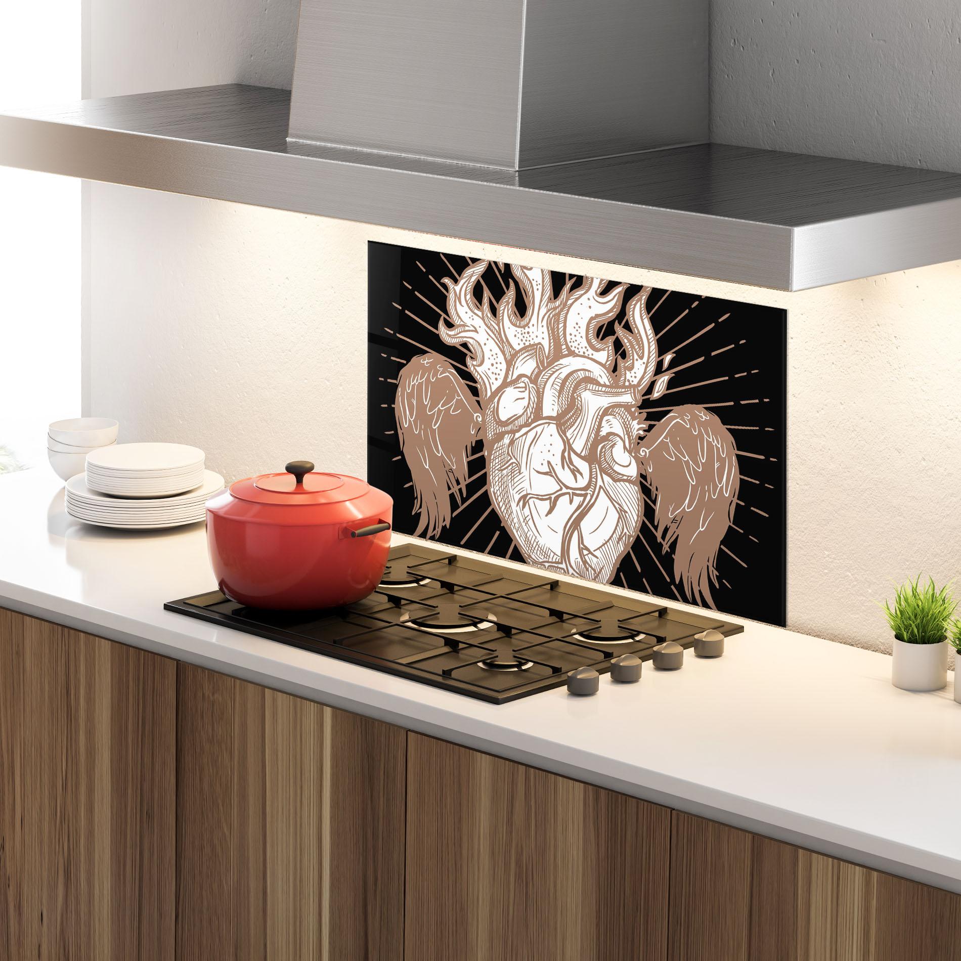 Стъклен панел за кухня Cool Art 01 mockup 4