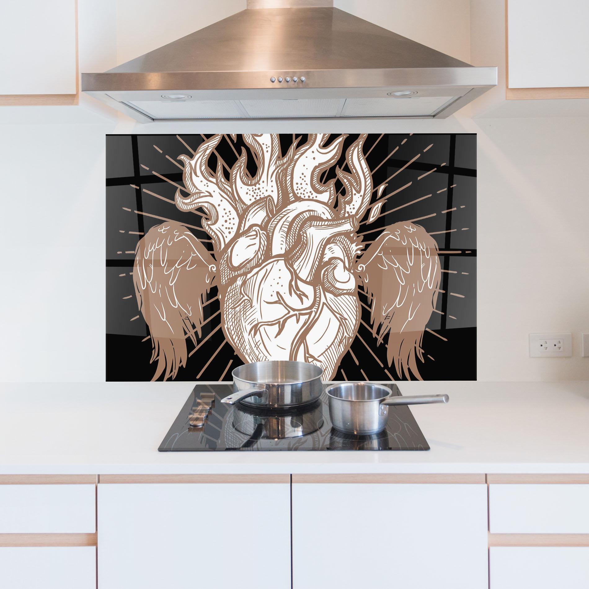 Стъклен панел за кухня Cool Art 01 mockup 5